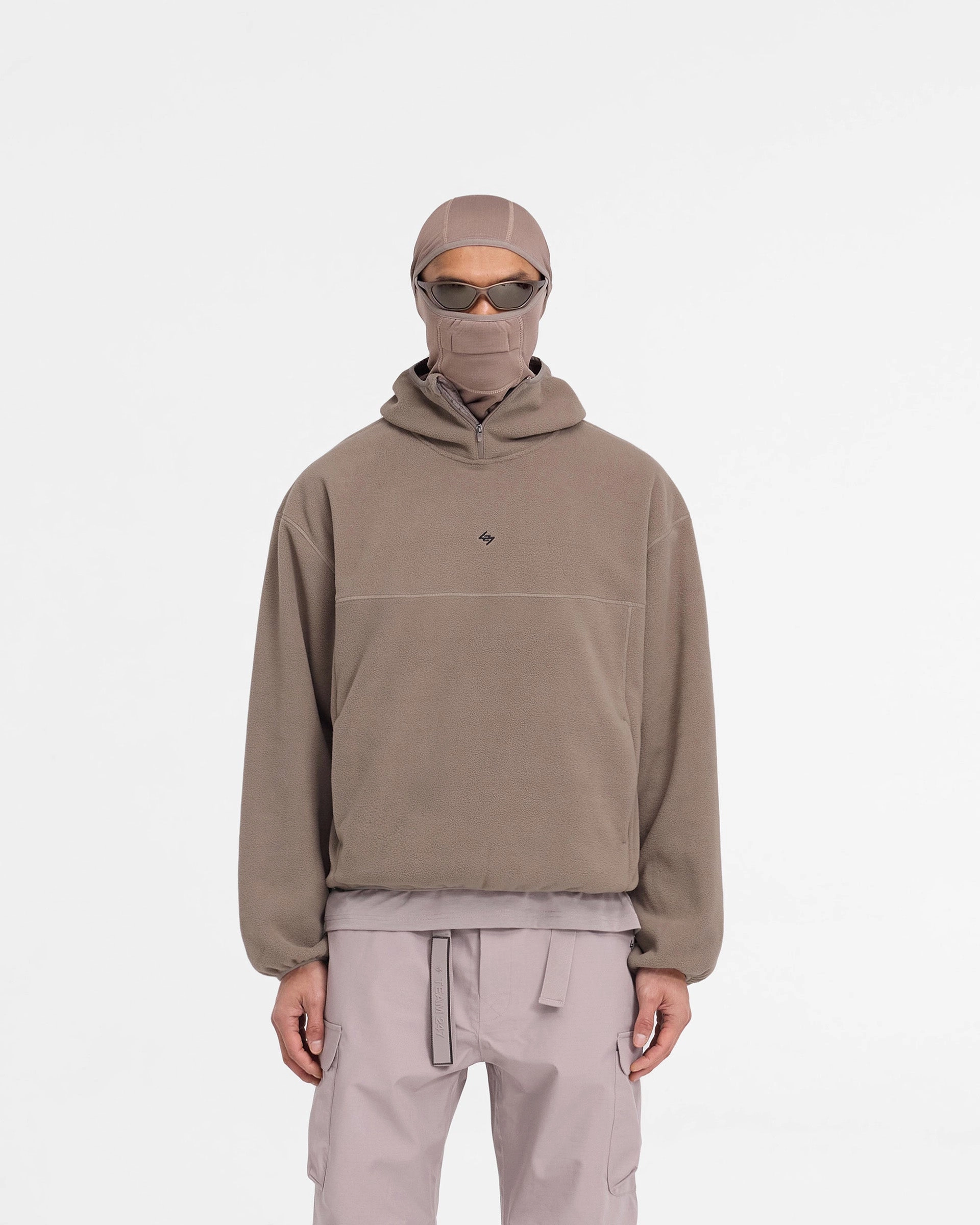 247 Fleece Hoodie - Umber Breathable mesh lining Workout Gear