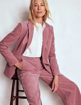 Belgravia Cord Trousers-Blushing Rose Tight Cut