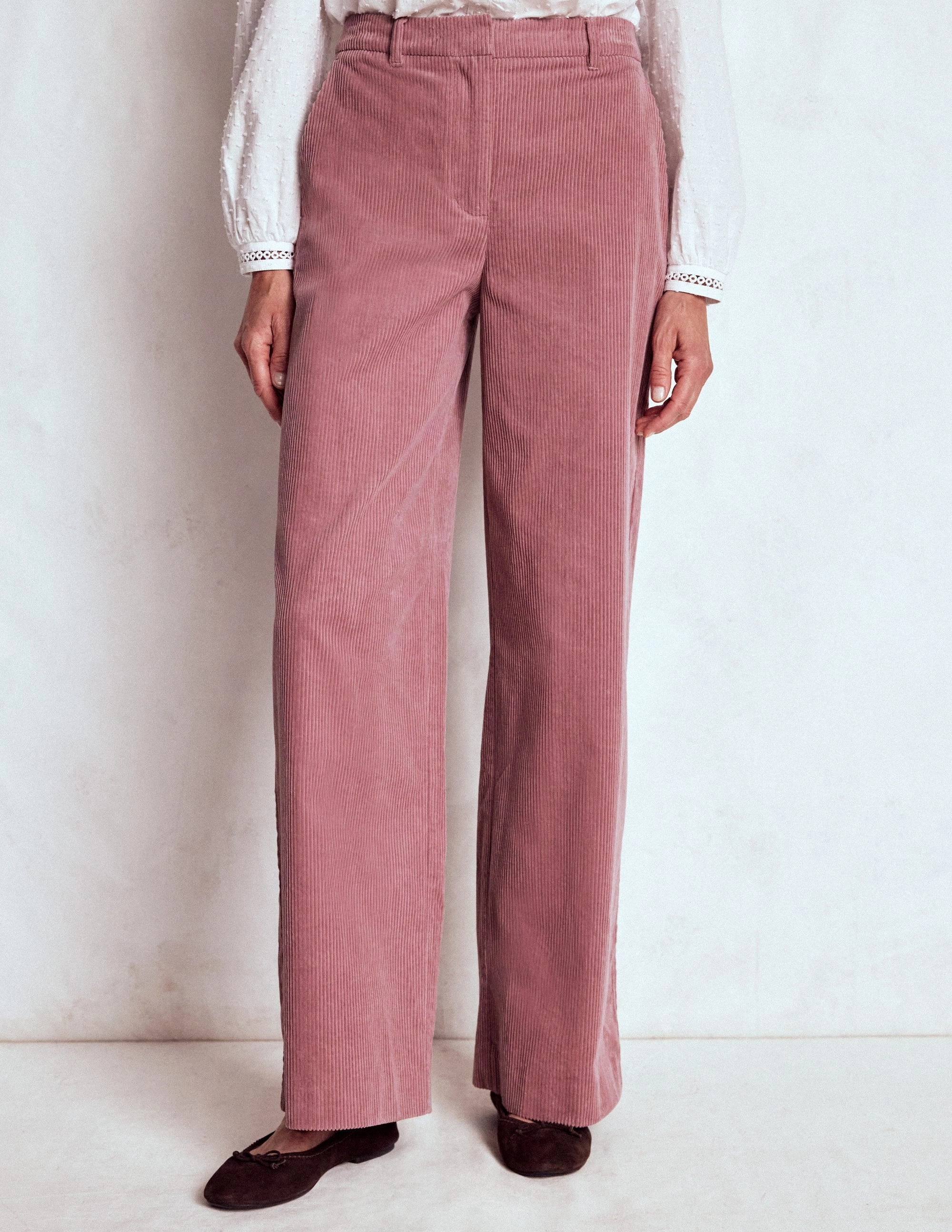 Belgravia Cord Trousers-Blushing Rose Street Ready OdorResistantFinish