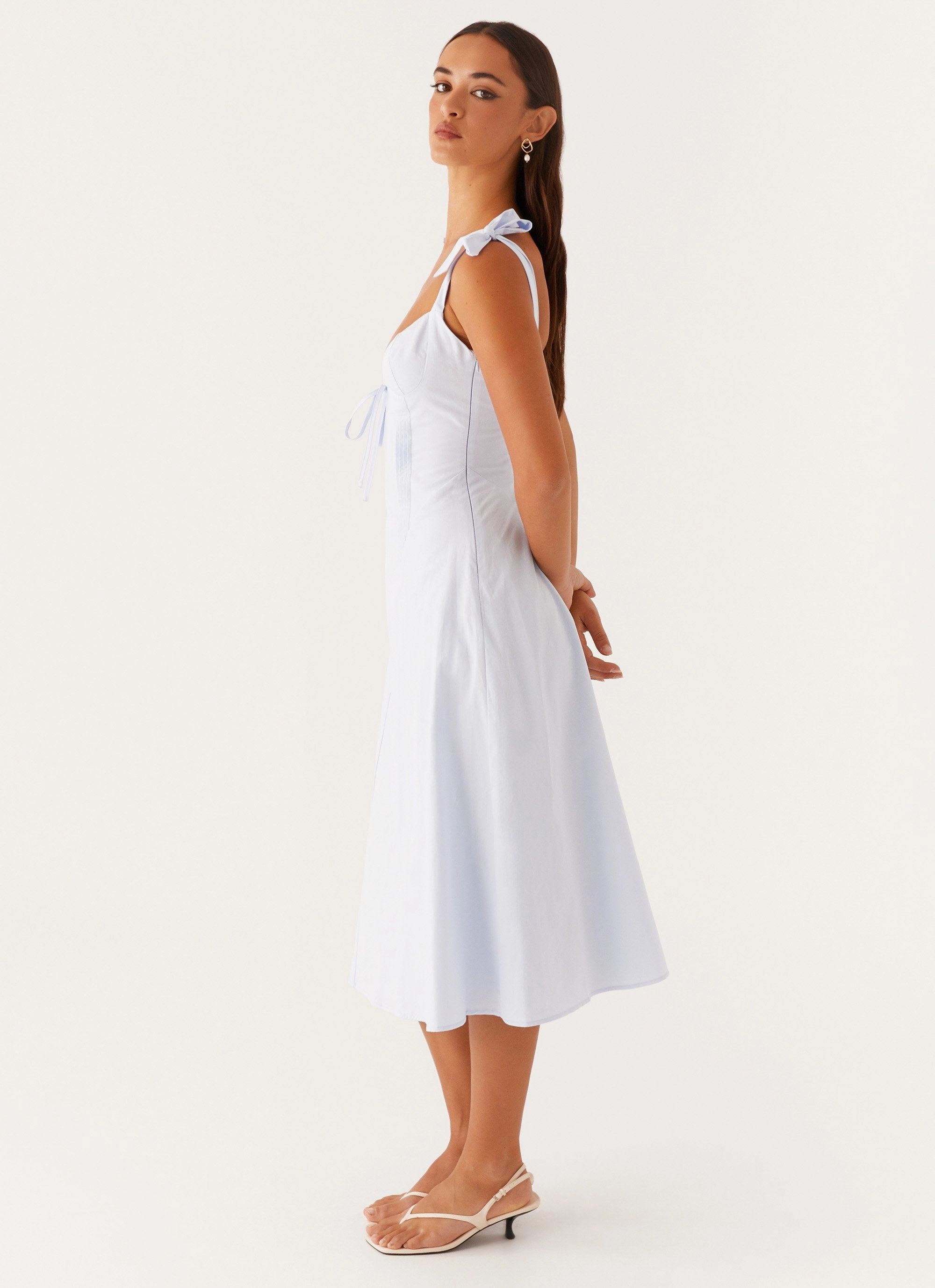 Adela Midi Dress - Blue Trendy Cut