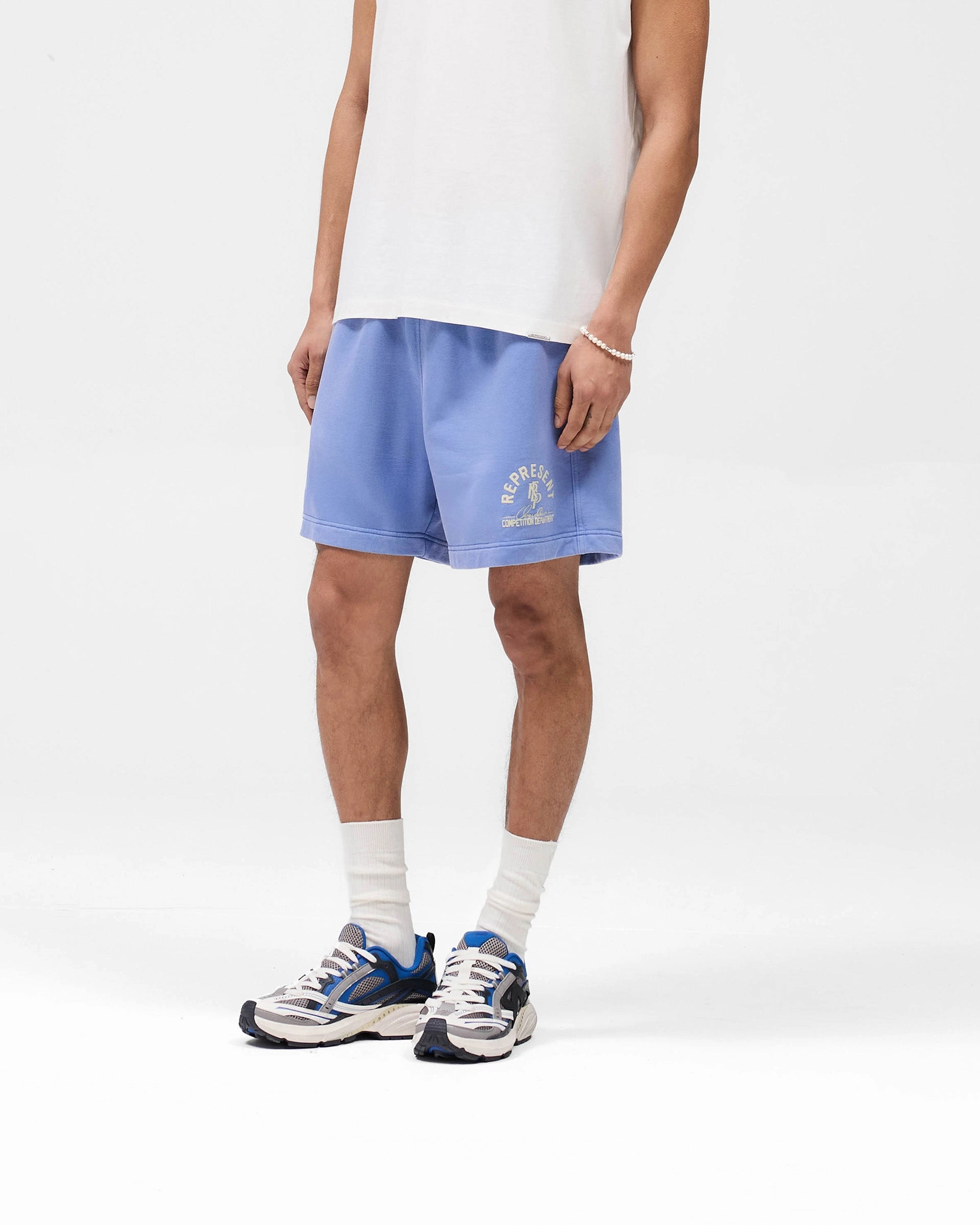 Competition Department Shorts - Bright Blue Temperature Regulating Tech Wrinkle Resistant Material