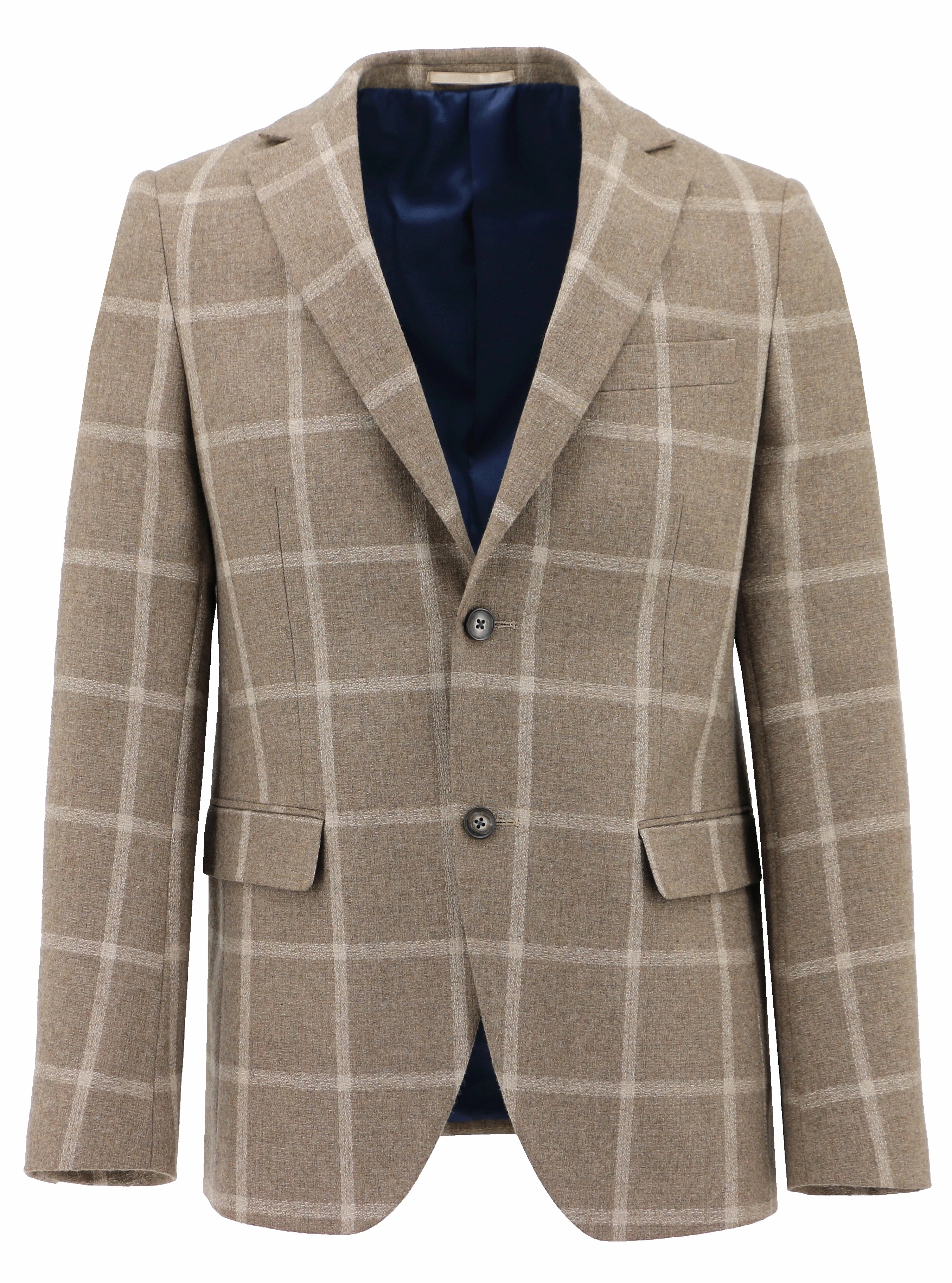 Melrose Beige Checked Sports Jacket HiddenPockets