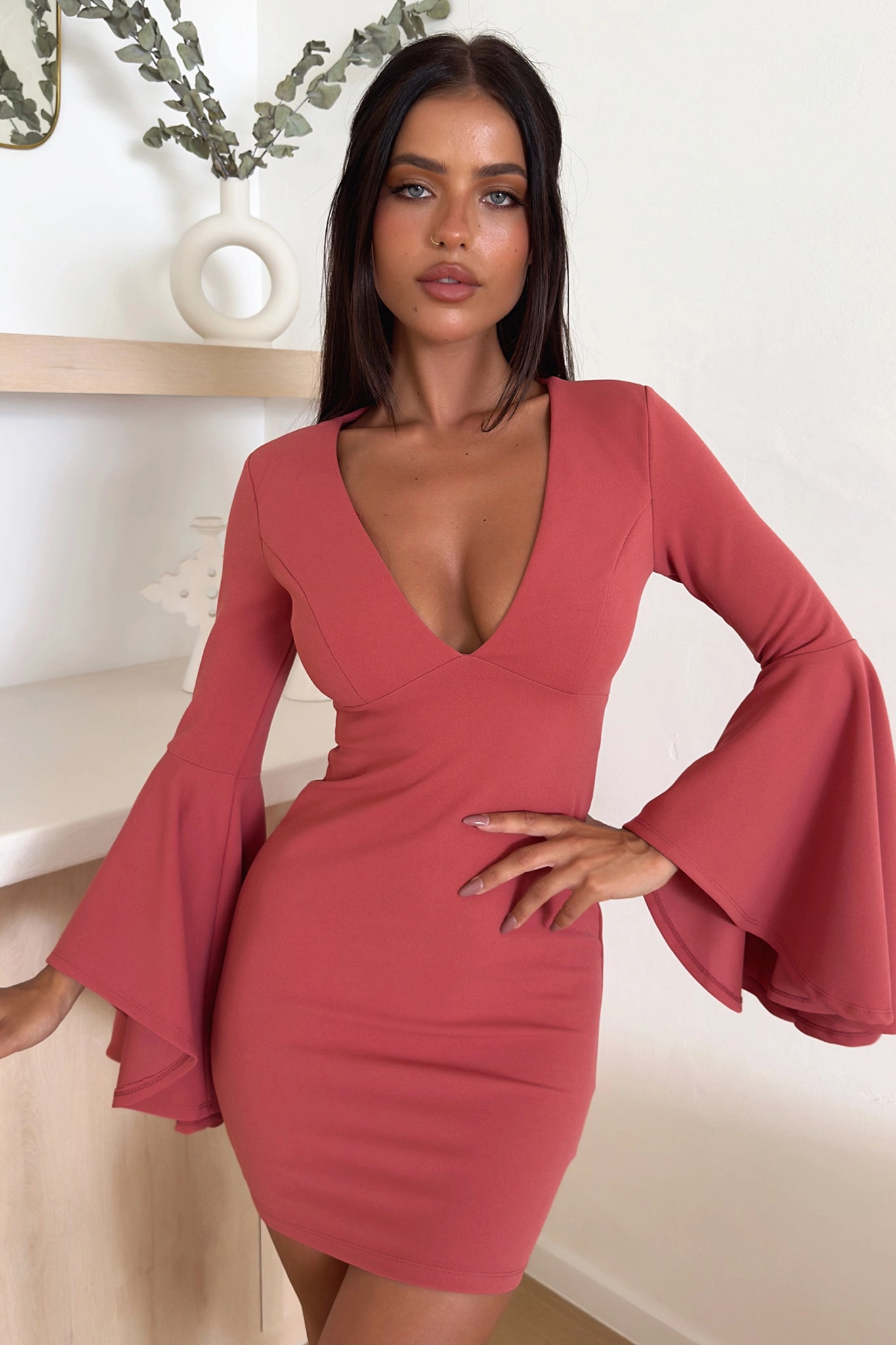 Constance Dress - Plum Feminine Movement