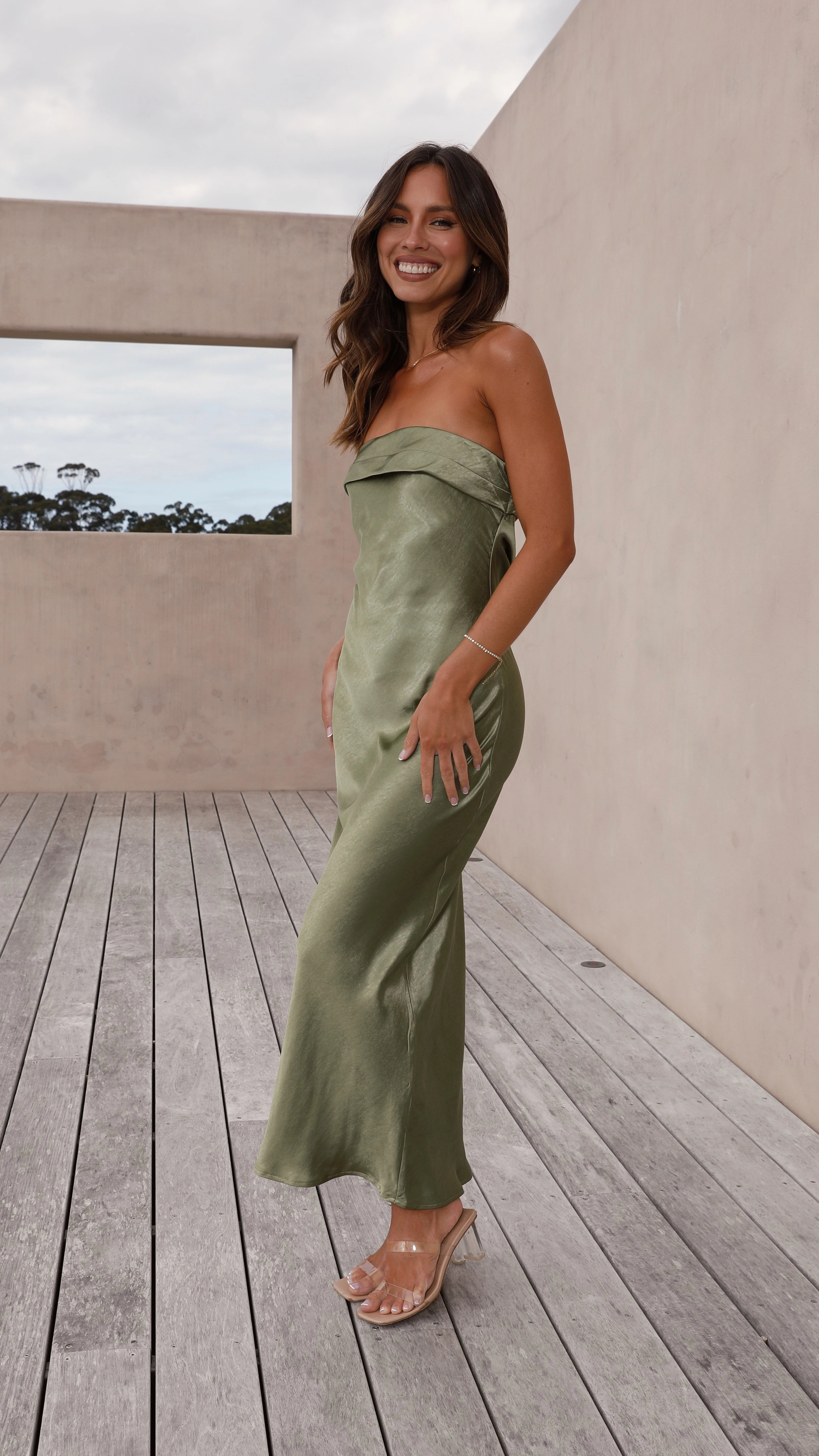 Gisele Maxi Dress - Olive Perfect Style Wear