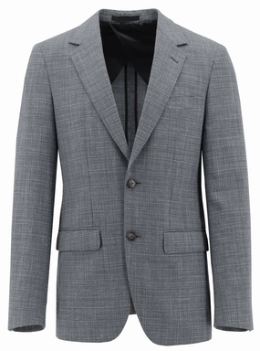 Matte Surface Texture Lazio Grey Tweed Sports Jacket