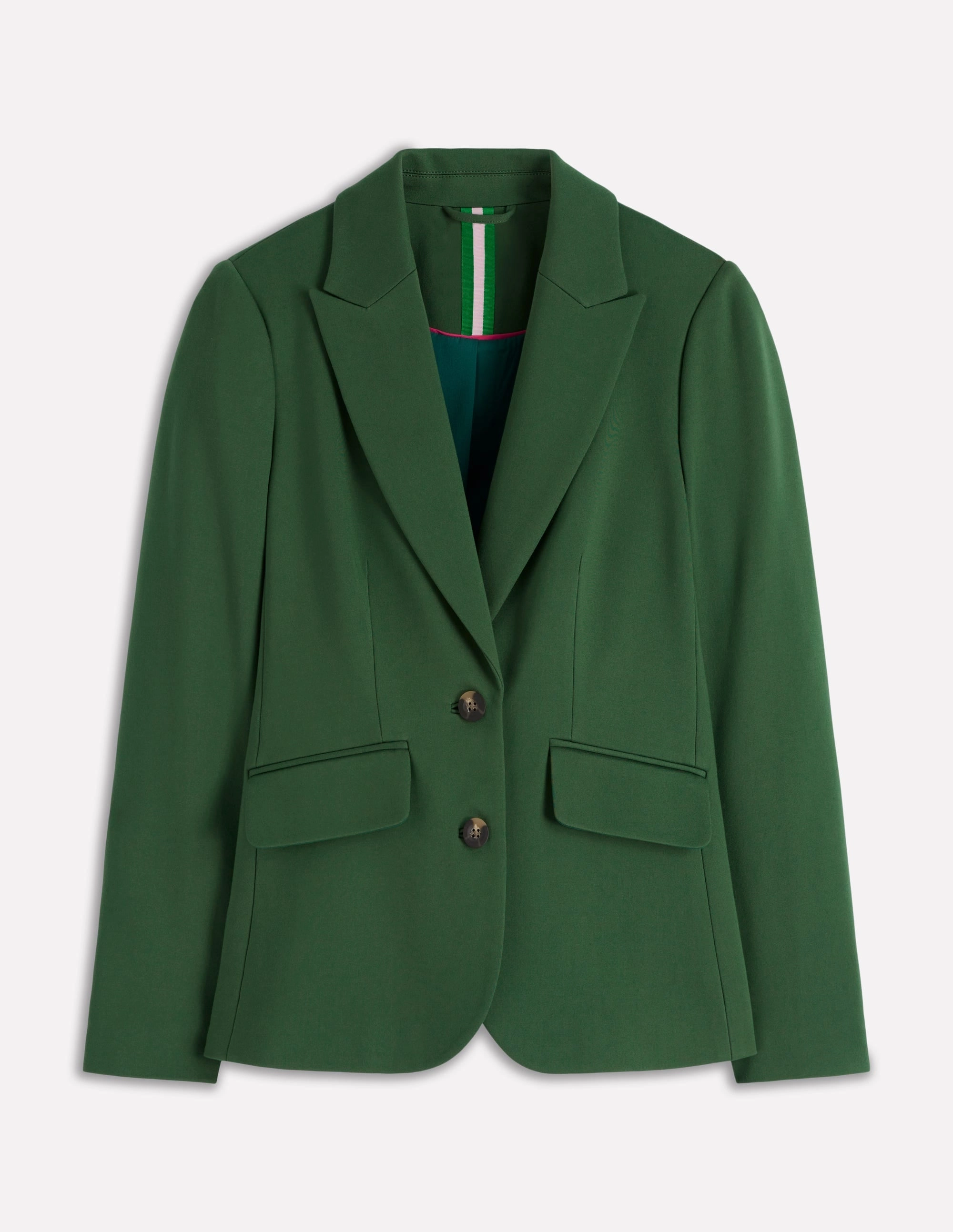 Snap Closure System Marylebone Ponte Blazer-Hunter green