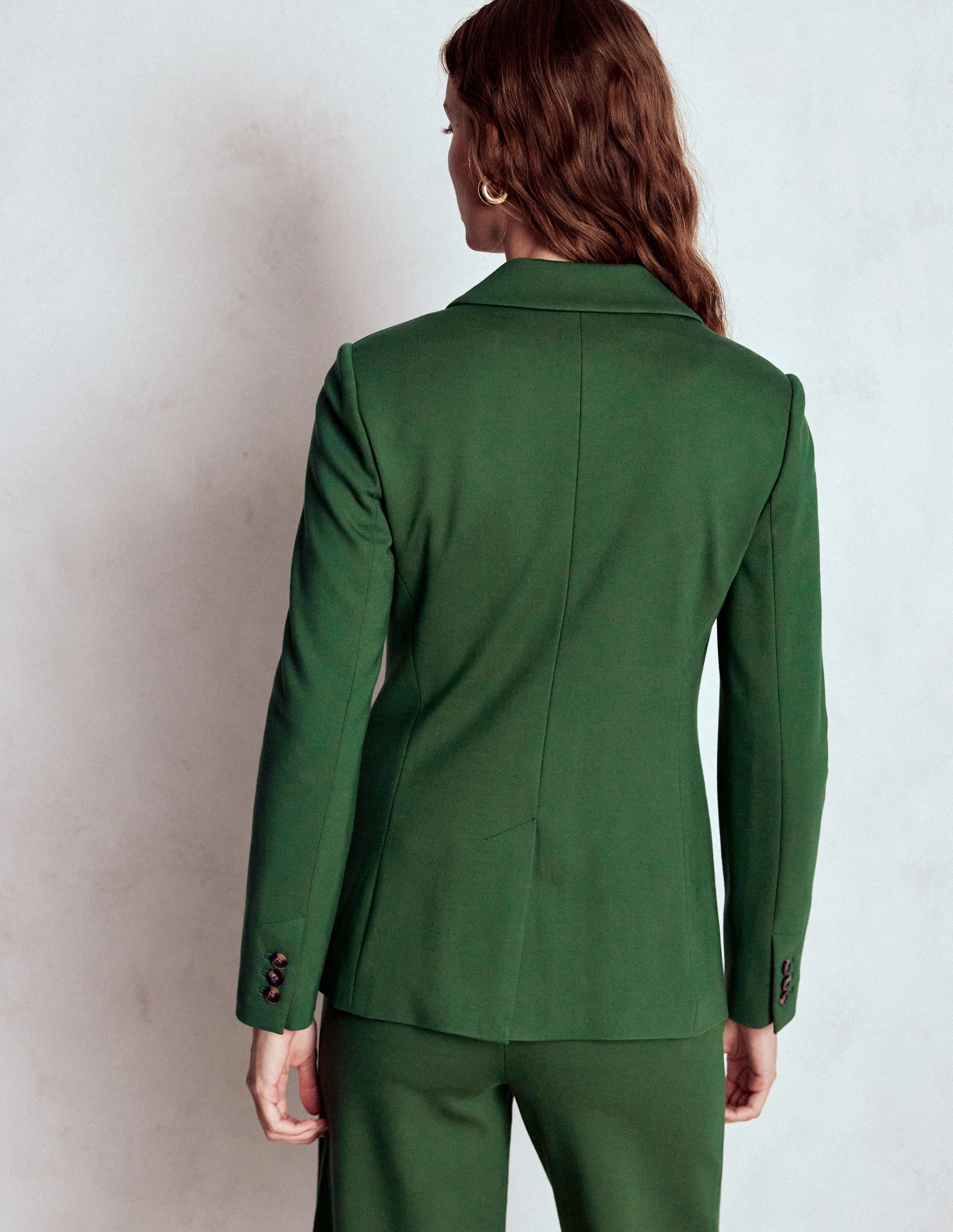 FoldableStructure Marylebone Ponte Blazer-Hunter green