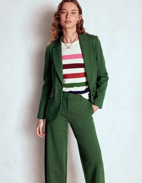 Marylebone Ponte Blazer-Hunter green Sporty Touch InterchangeableLining