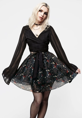 Fit Choice Amanita Organza Layered Mini Skirt