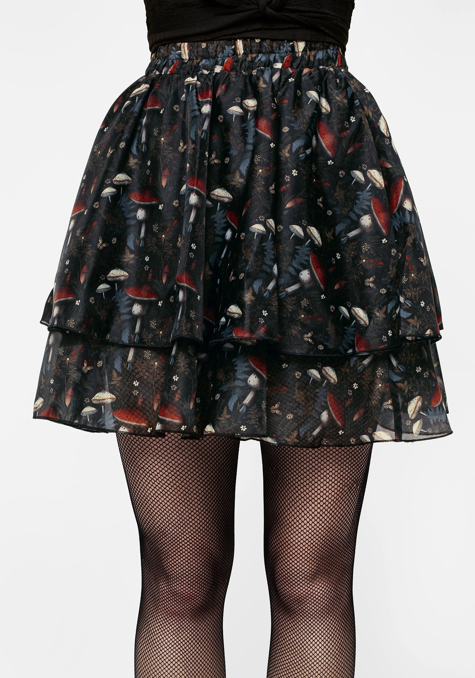 Easy Comfort Amanita Organza Layered Mini Skirt
