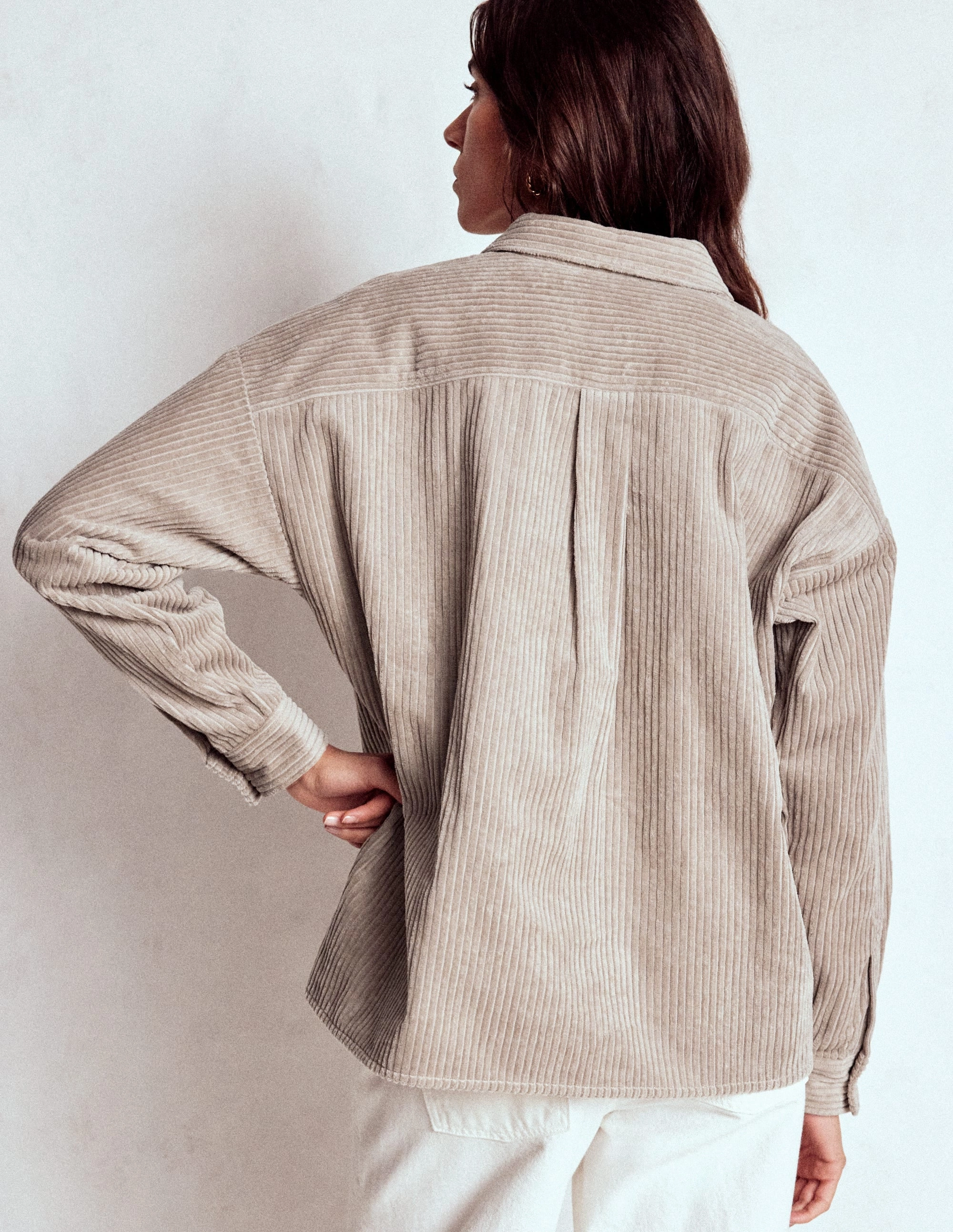 Beach Ready Cord Overshirt-Nutmeg