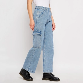 Madame Ice Blue Denim Relaxed Style Work Ready Outdoor Enthusiast
