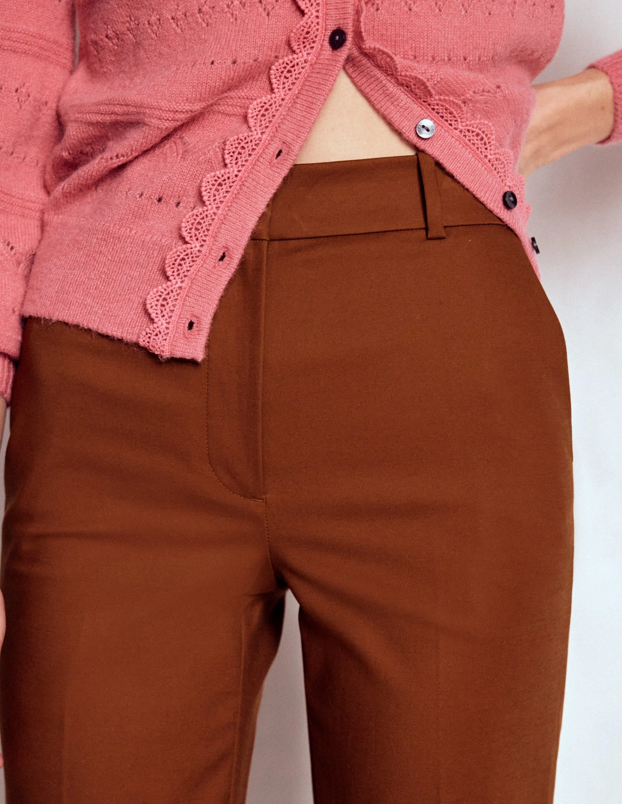Full Length Canonbury Trousers-Russet Quick Layering Breathable fabric