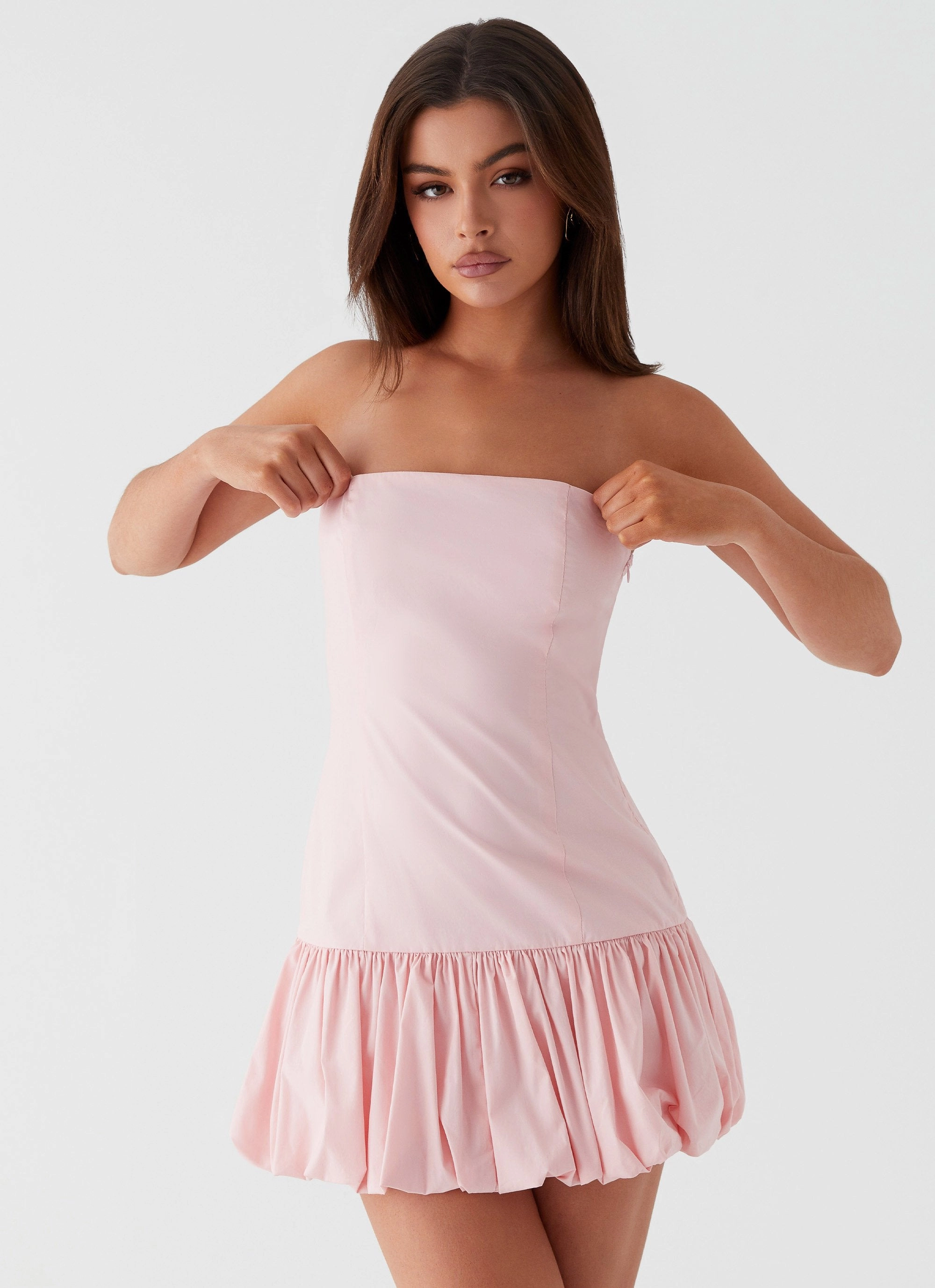 Balanced Tones Cotton Candy Mini Dress - Pink