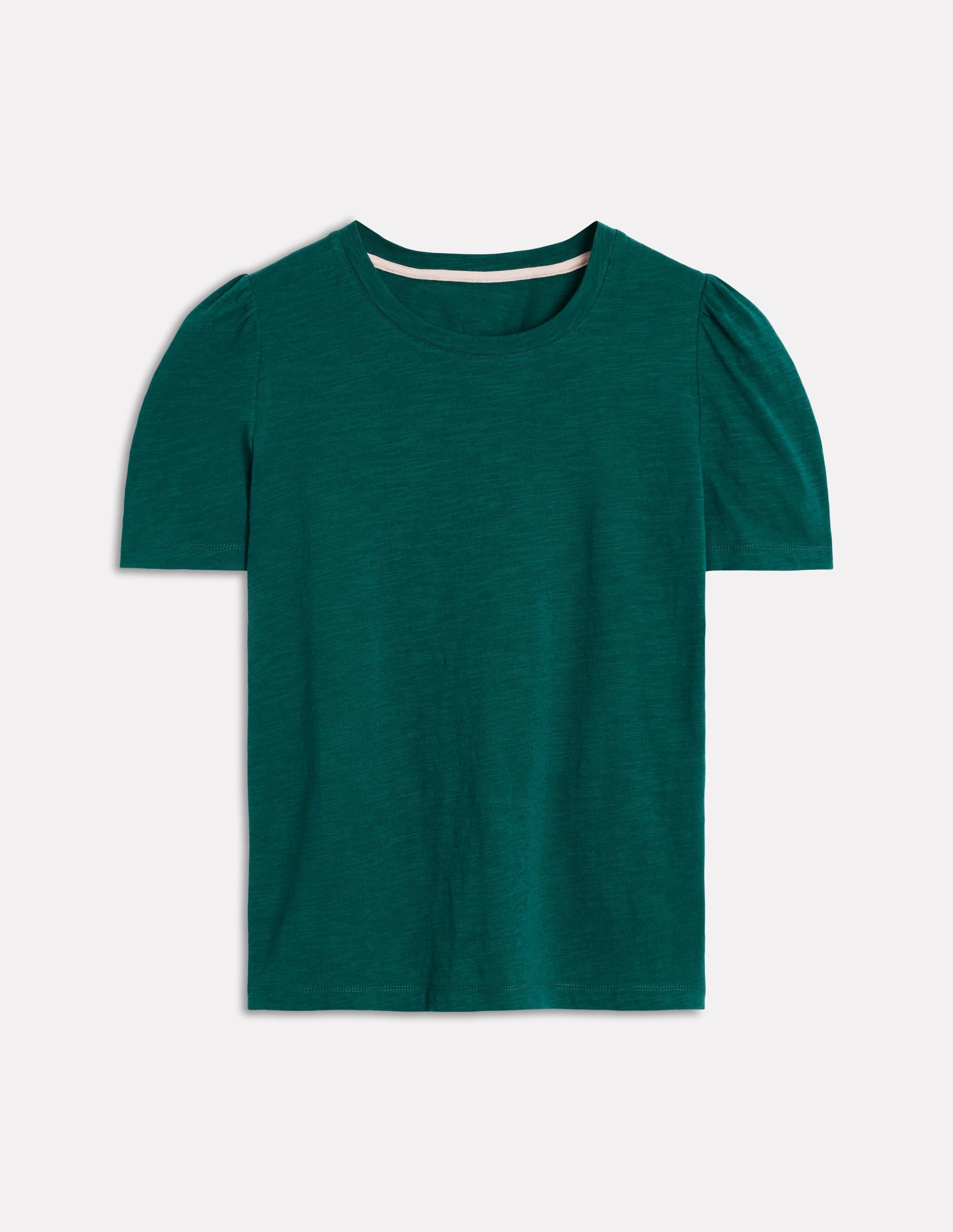 Cotton Puff Sleeve T-Shirt-Drake Green EcoFriendly Material