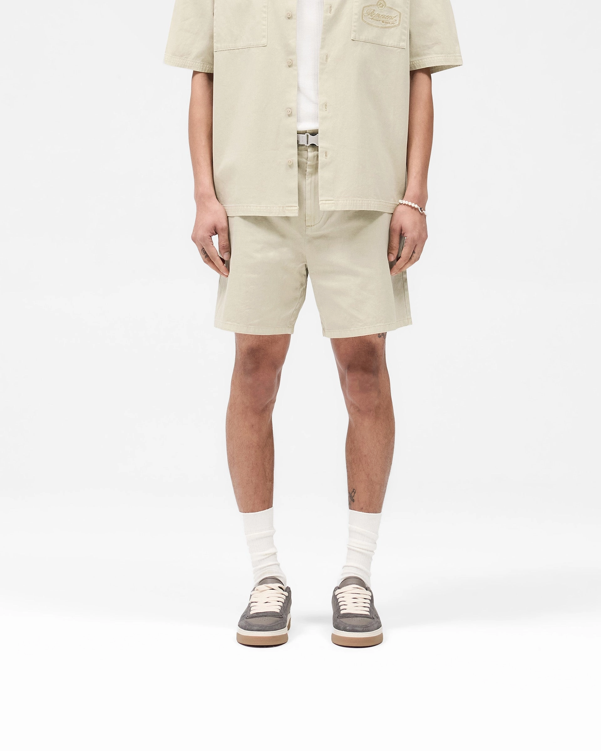 Cotton Tailored Short - Beige Mood Wear Casual Days