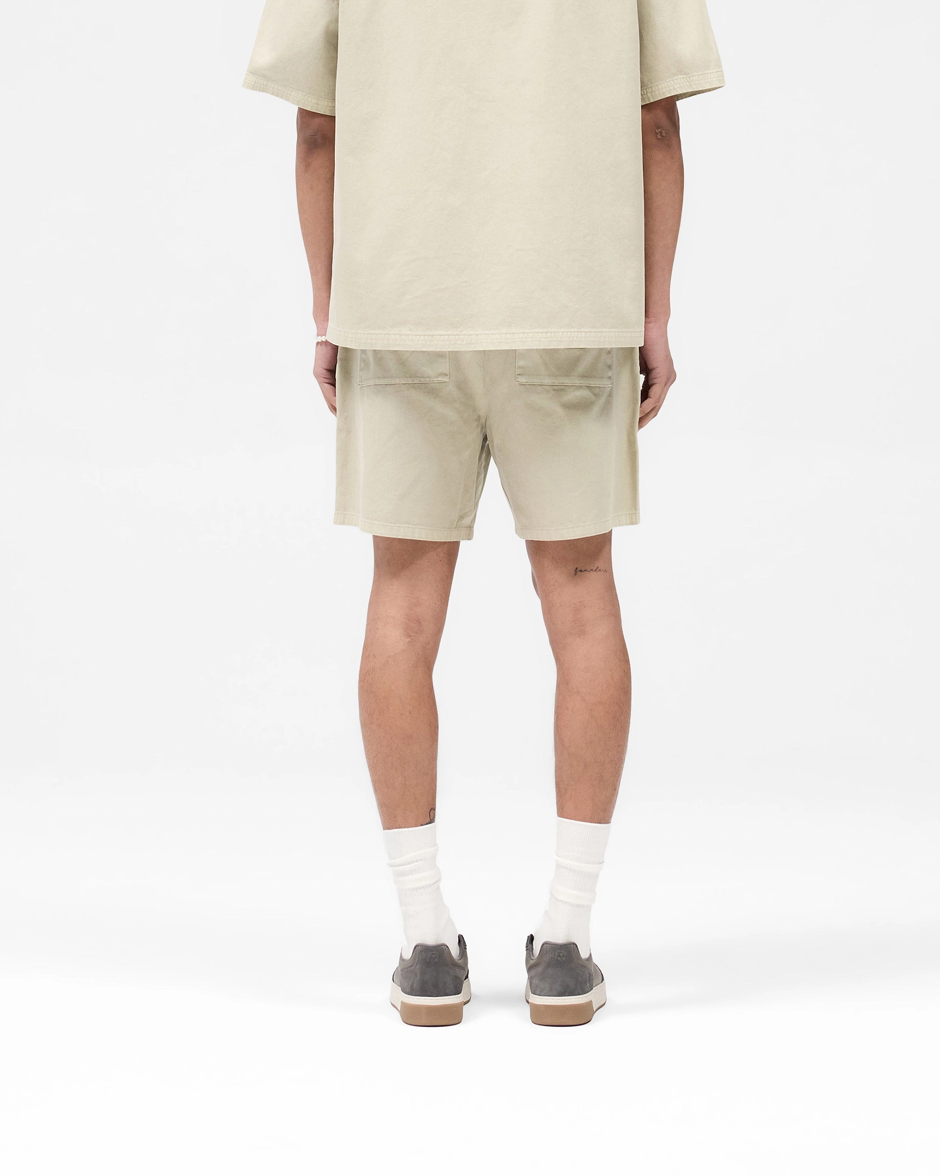Breathable Performance Cotton Tailored Short - Beige