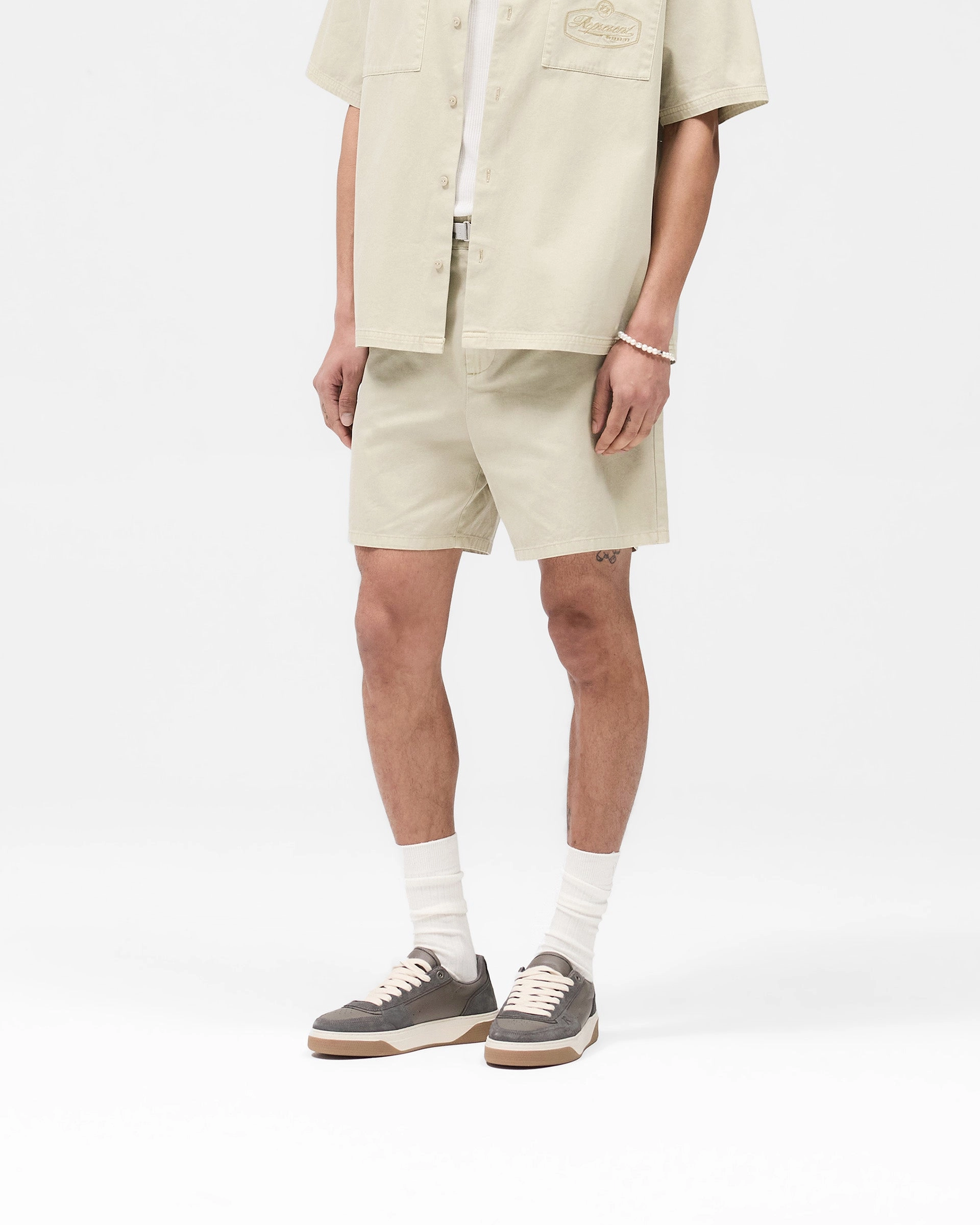 back-to-school Cotton Tailored Short - Beige