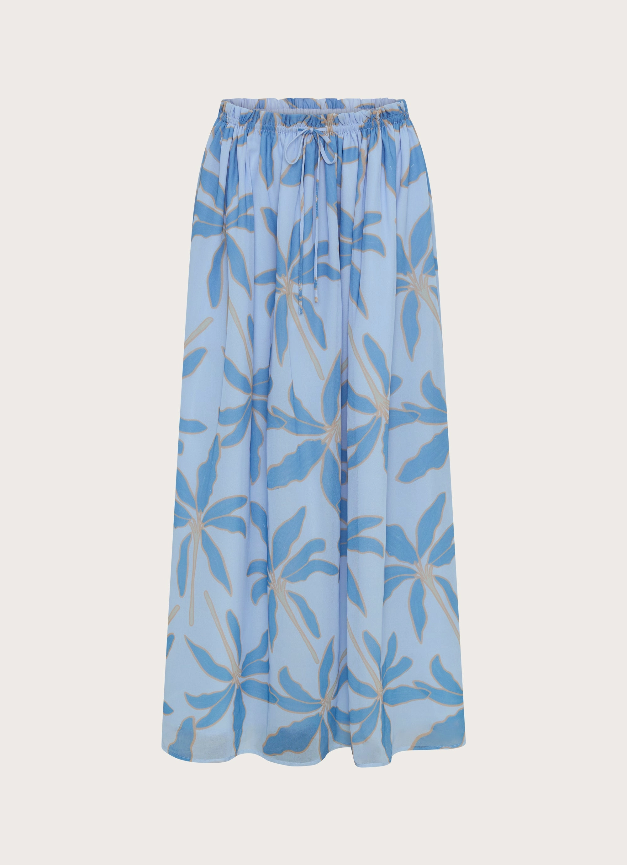 Removable Belt Zaya Maxi Skirt - Opulent Blue