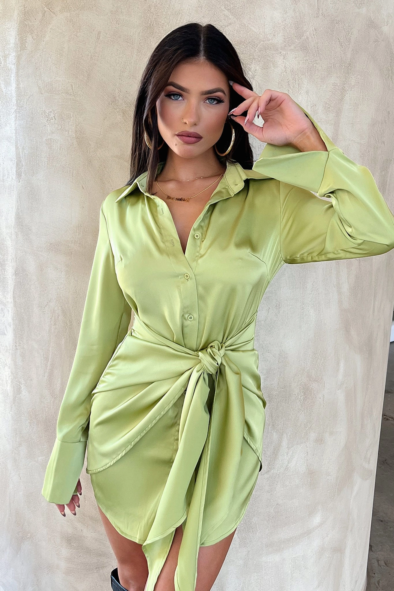 Premium Look Alexa Dress - Green