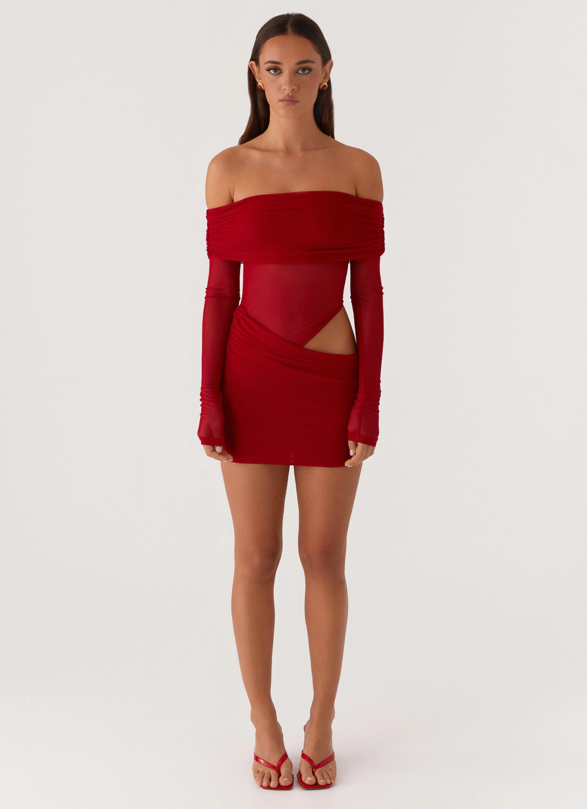 Night Ready No Doubt Mini Dress - Red