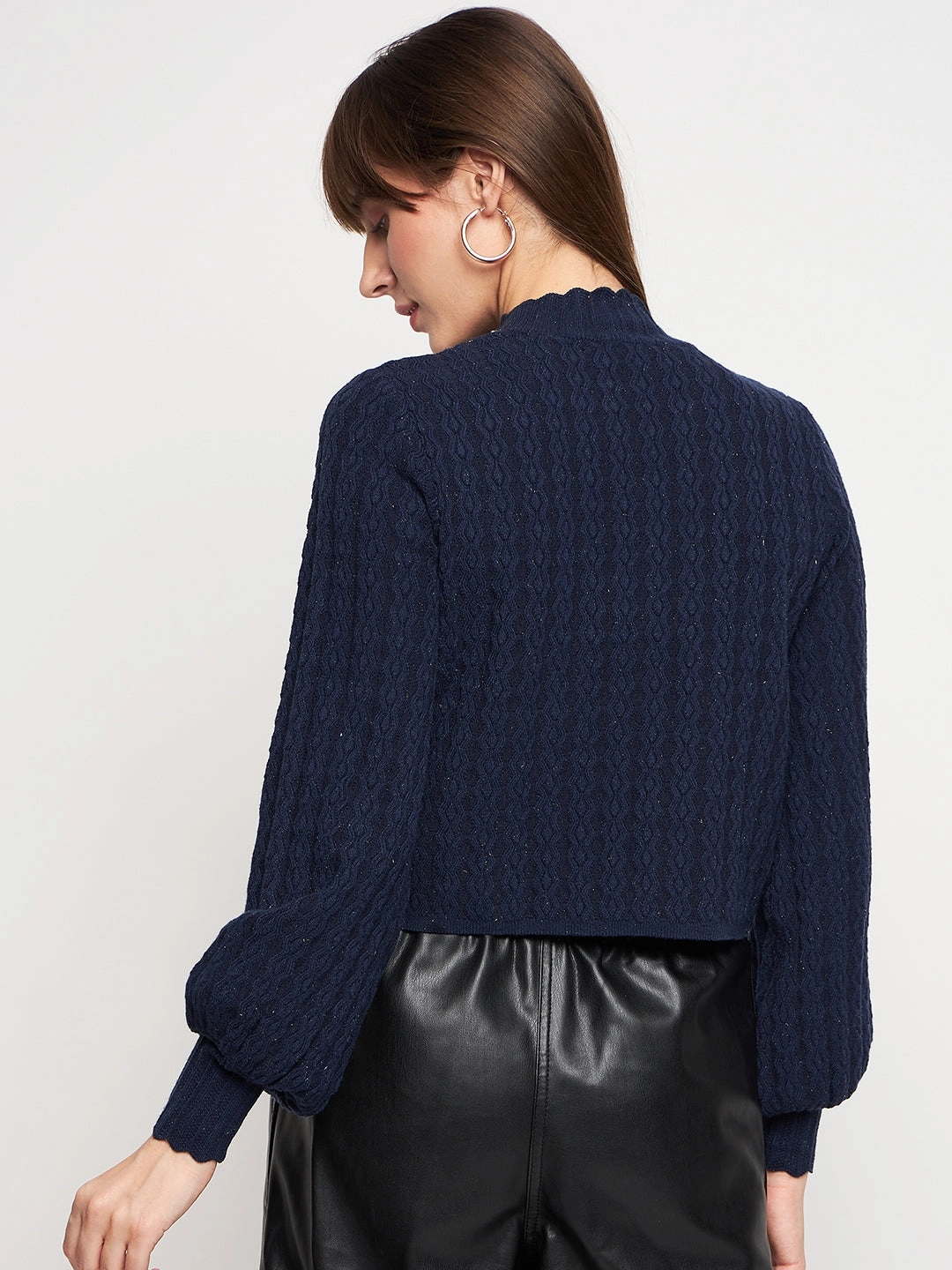 Madame Navy Pull-On Sweater Soft Touch Comfort