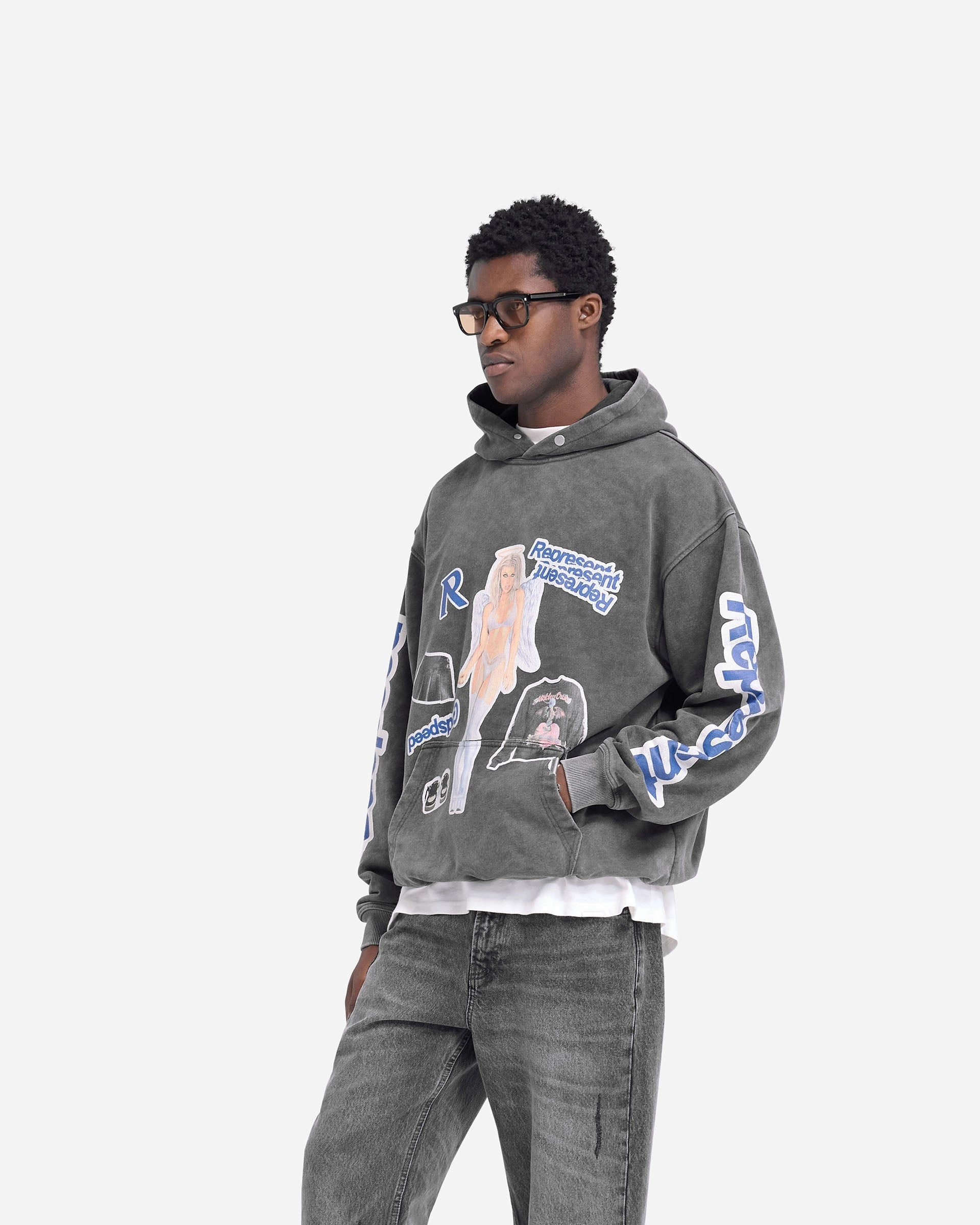 Question Your Innocence Hoodie - Vintage Grey Soft Lining