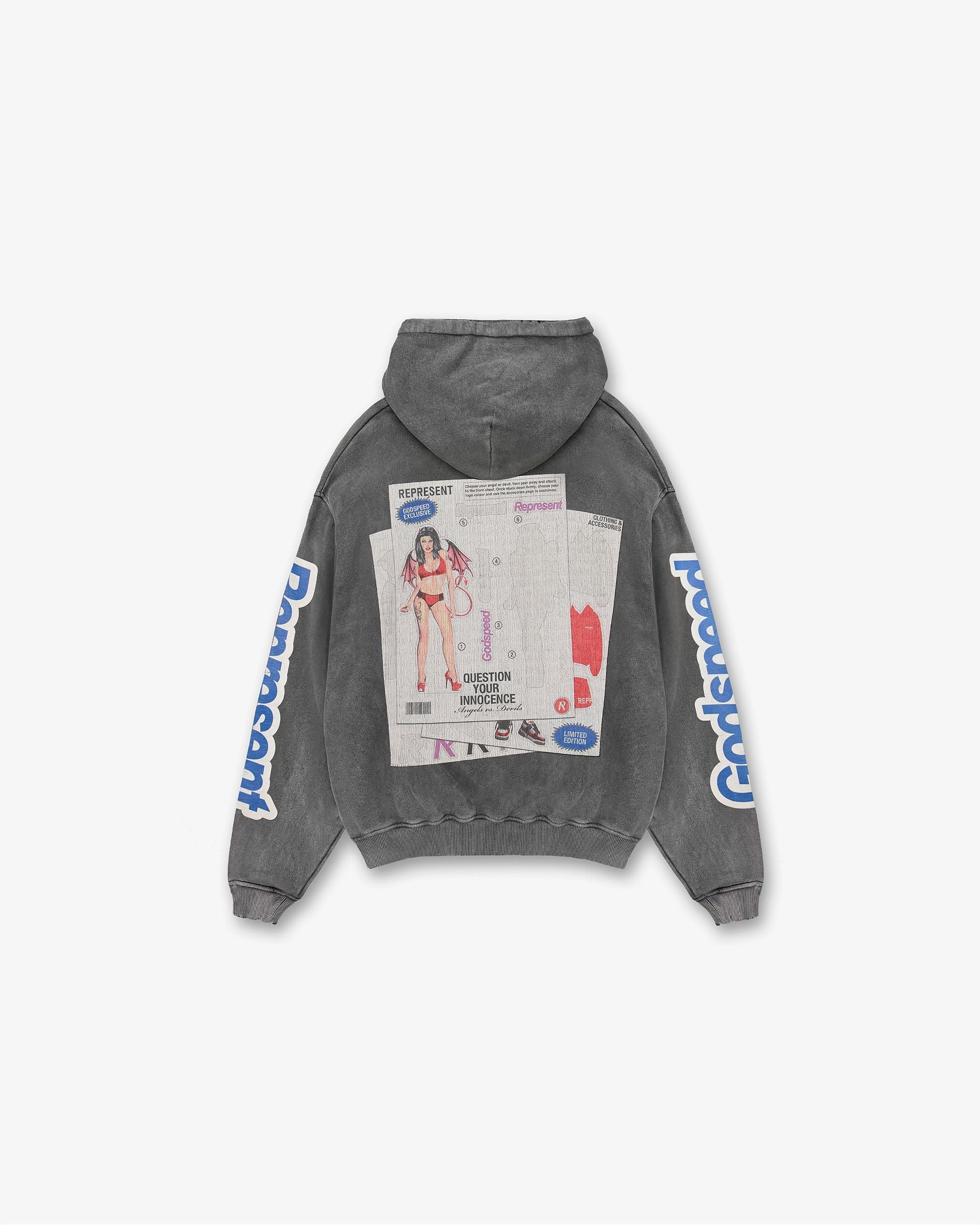 Question Your Innocence Hoodie - Vintage Grey Lifestyle Apparel