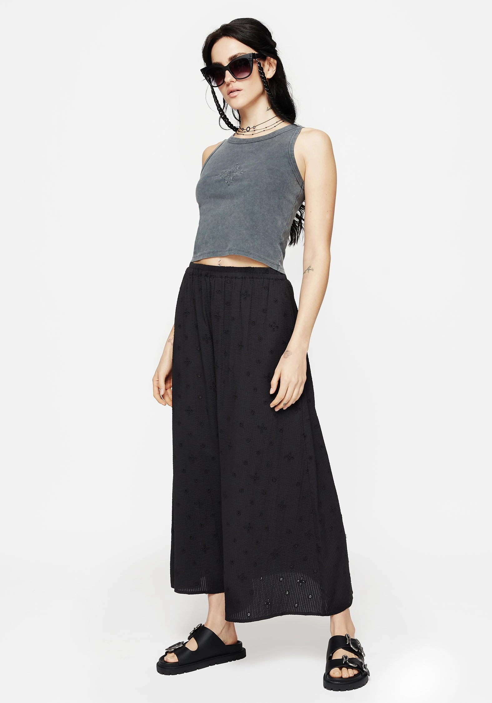 Comfy Look Crux Broderie Midaxi Skirt