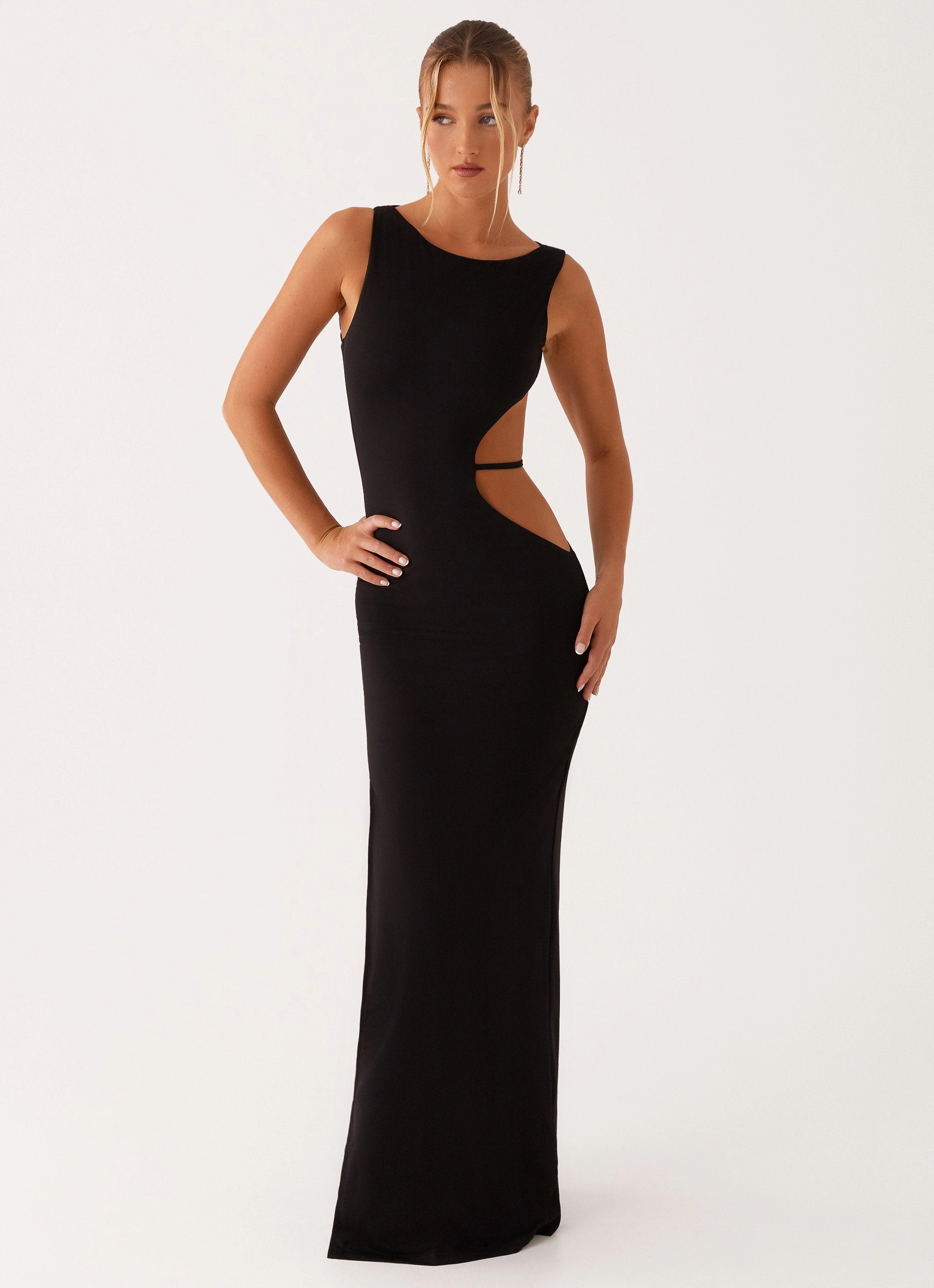 Sutton Maxi Dress - Black Comfy Look