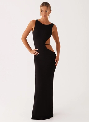 Sutton Maxi Dress - Black Comfy Look