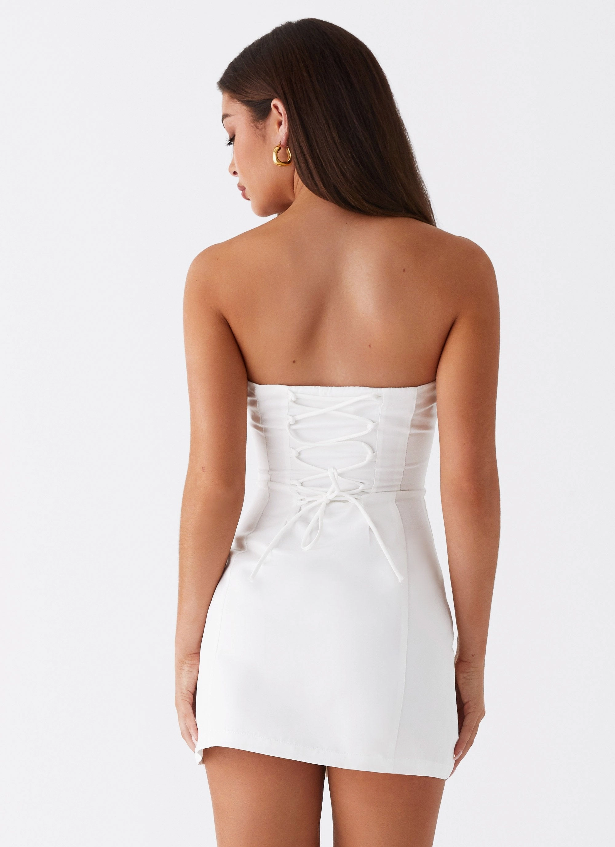 Cozy Cut Good Lies Mini Dress - White
