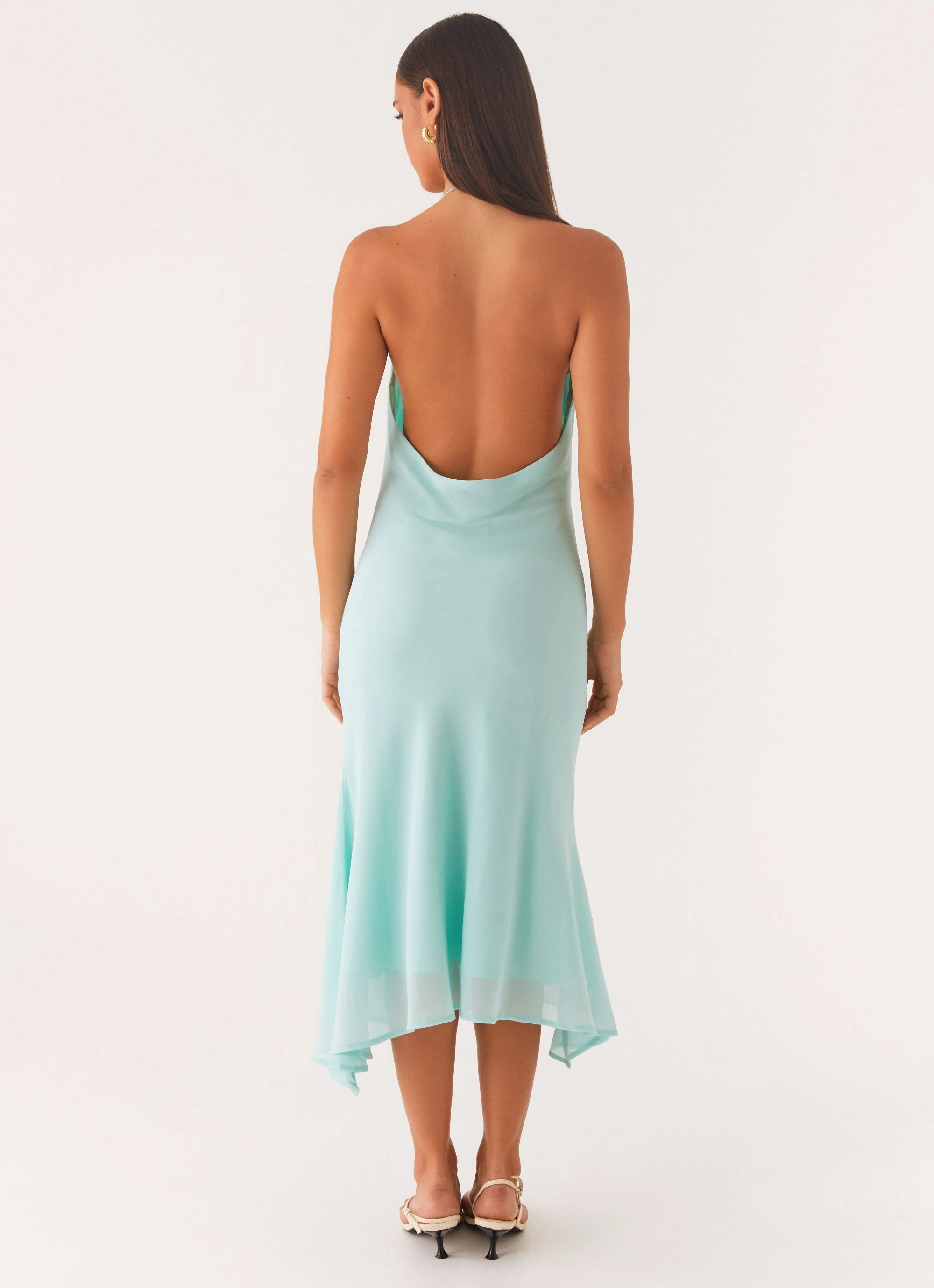 Deep Dive Midi Dress - Pale Blue All-day Comfort Gentle Flow