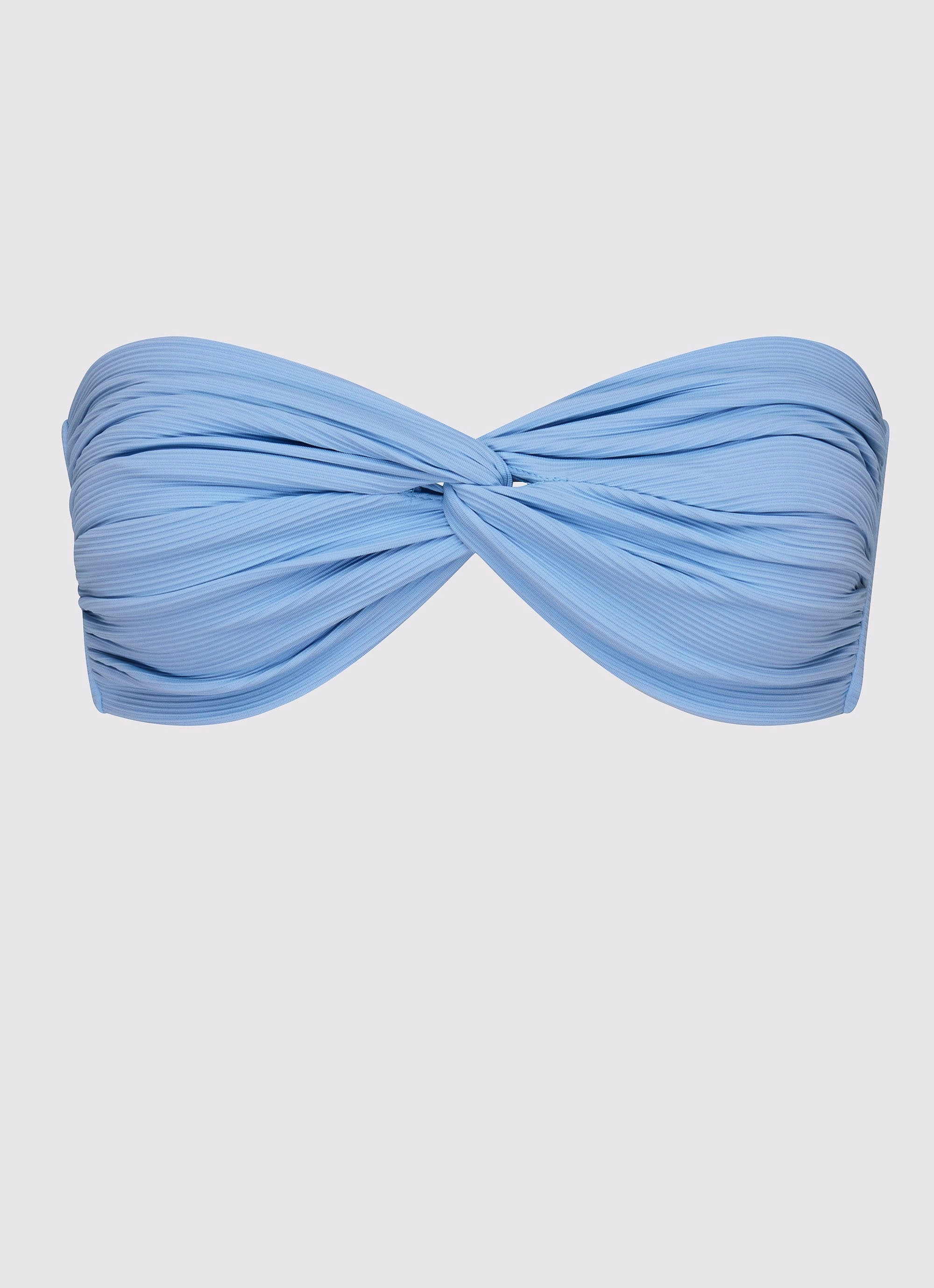 Delta Bandeau Bikini Top - Blue Poolside Glam