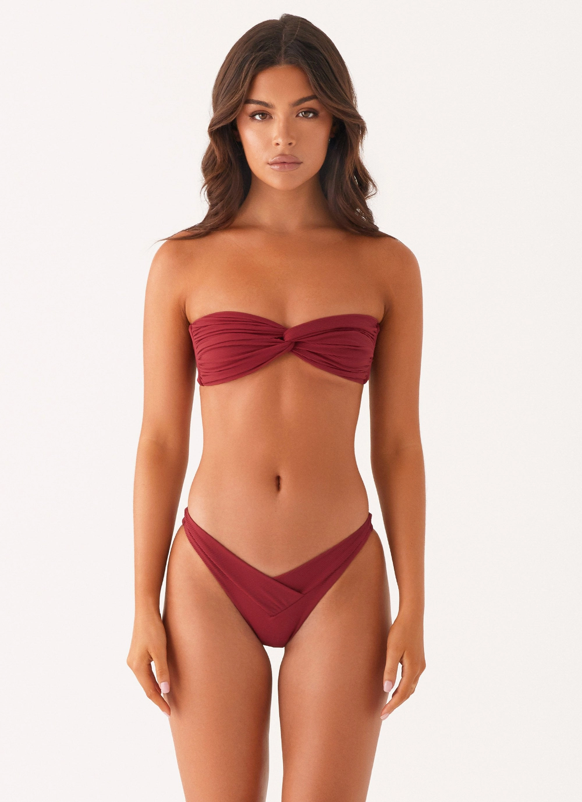 Beachside Bliss Swim Ready Delta Bikini Bottoms - Mulberry