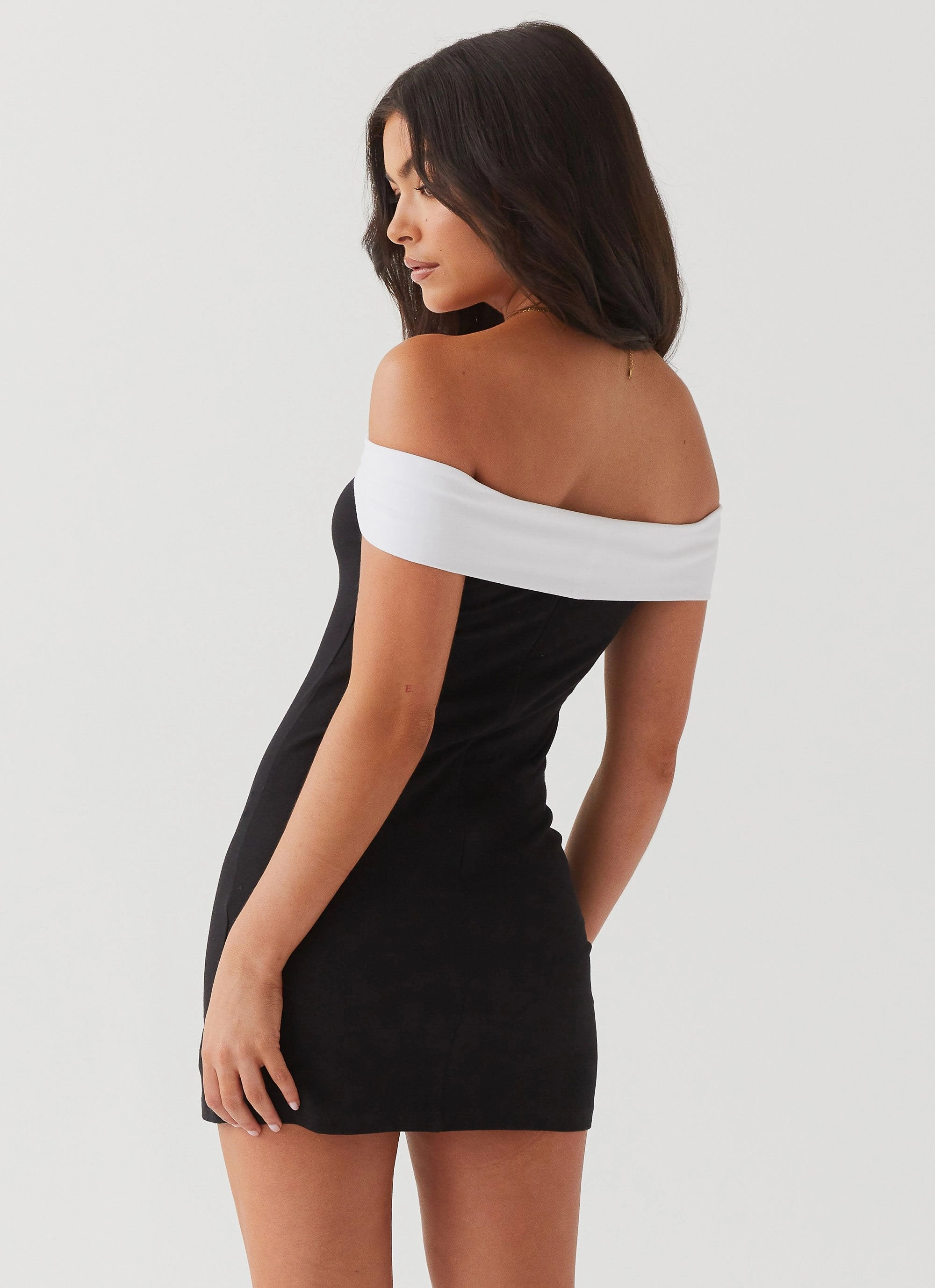 Diamonds and Pearls Mini Dress - Black City Friendly Seasonal Must-Have
