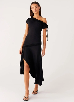 Downtown Midi Dress - Black Breathable-Lining