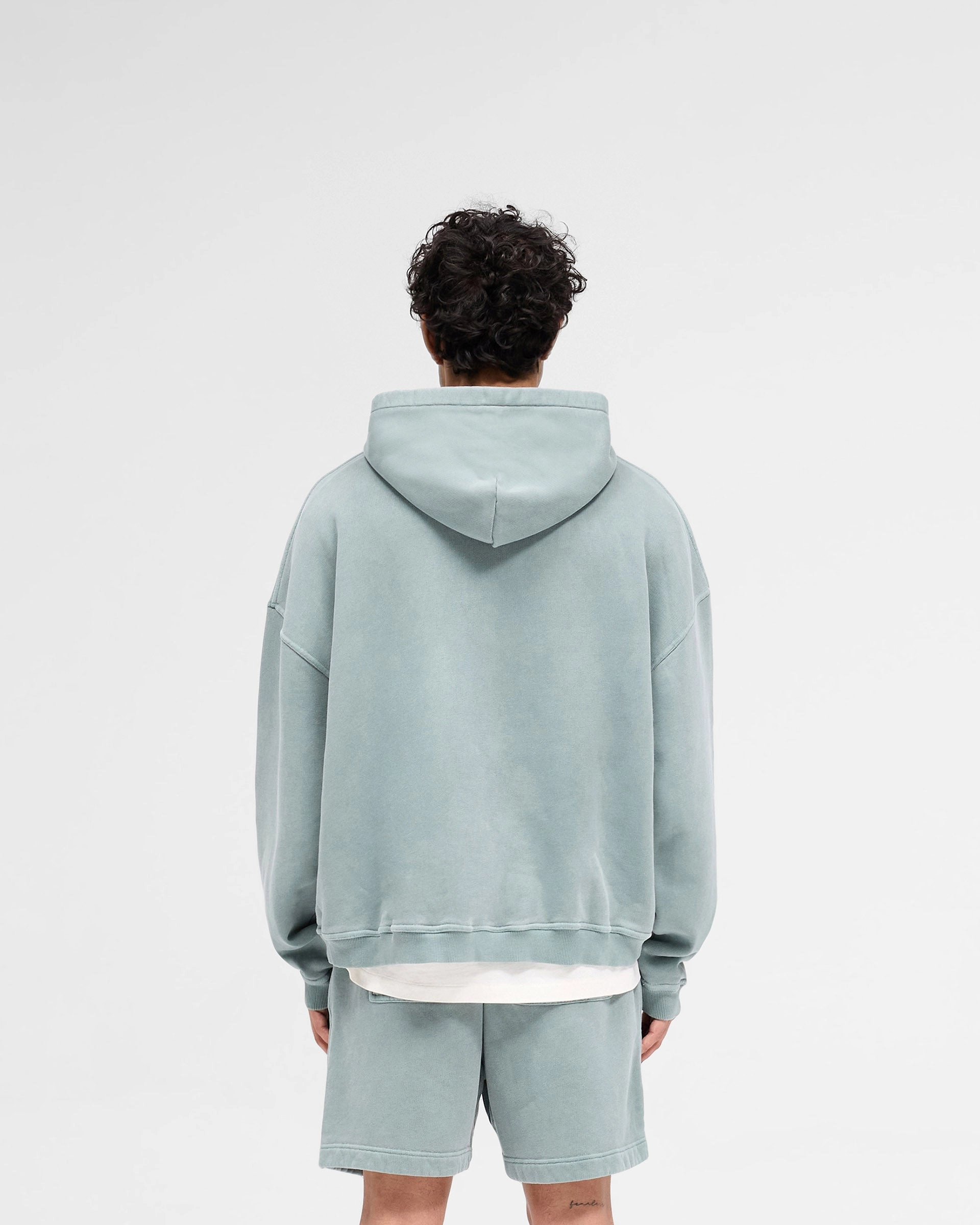 Street Mood Rep Applique Hoodie - Forest Green