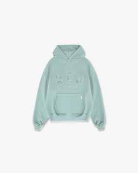 Rep Applique Hoodie - Forest Green Badger like Sustainable Manufacturing