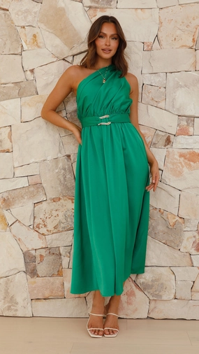 Hadas Maxi Dress - Green Polite Vibe