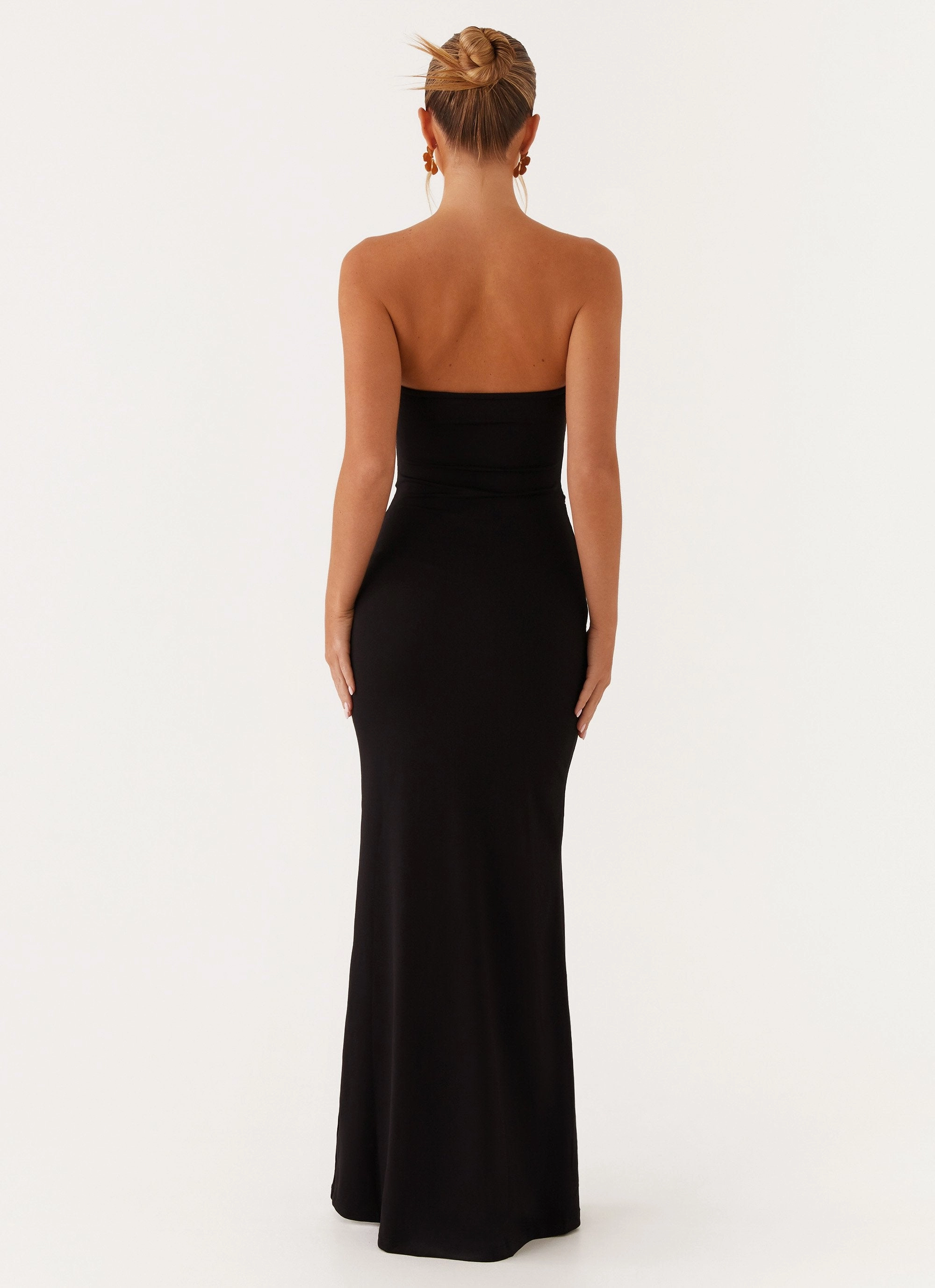 Save Me Maxi Dress - Black Polished Look Trendy Comfort
