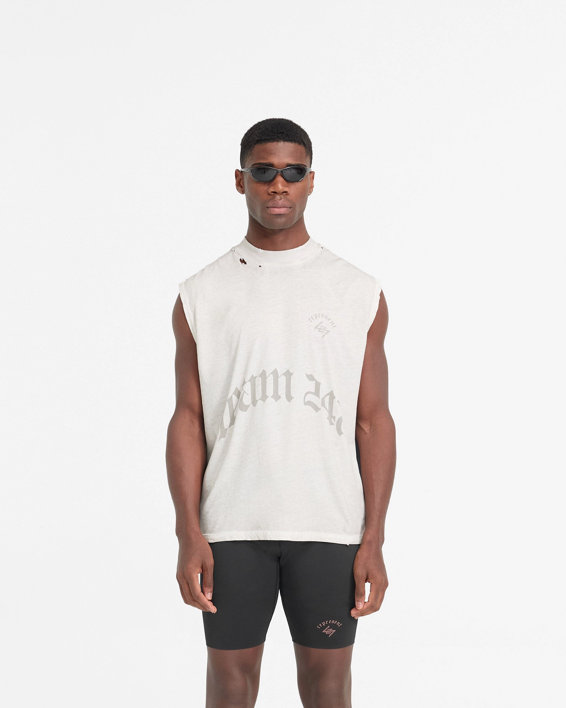 Textured Surface timeless WG247 Tank - Washed Bleach