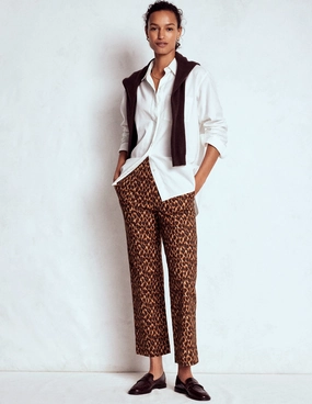 Supportive Fit Smart 7/8 Trousers-Multi, Abstract Leopard