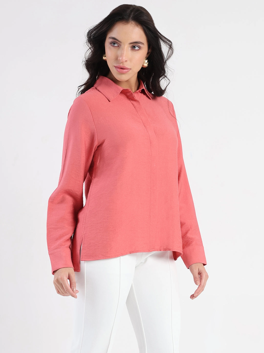 Madame Coral Rayon Blend Shirt Trendy Design
