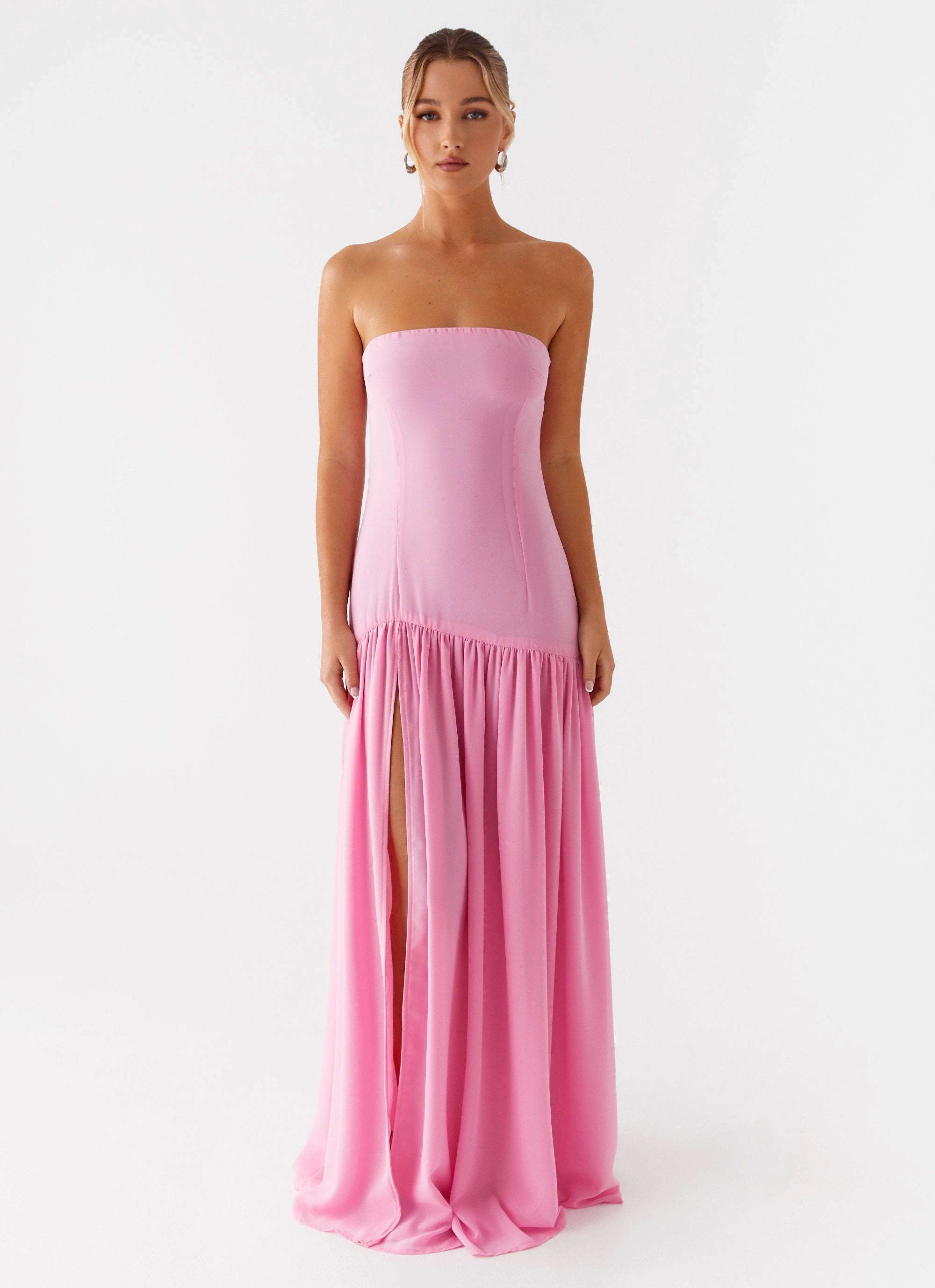 Eden Strapless Maxi Dress - Pink Versatile and Comfortable