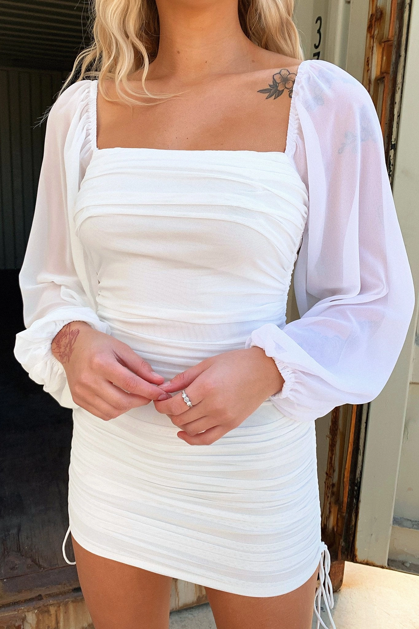 Flow Friendly Lorde Dress - White
