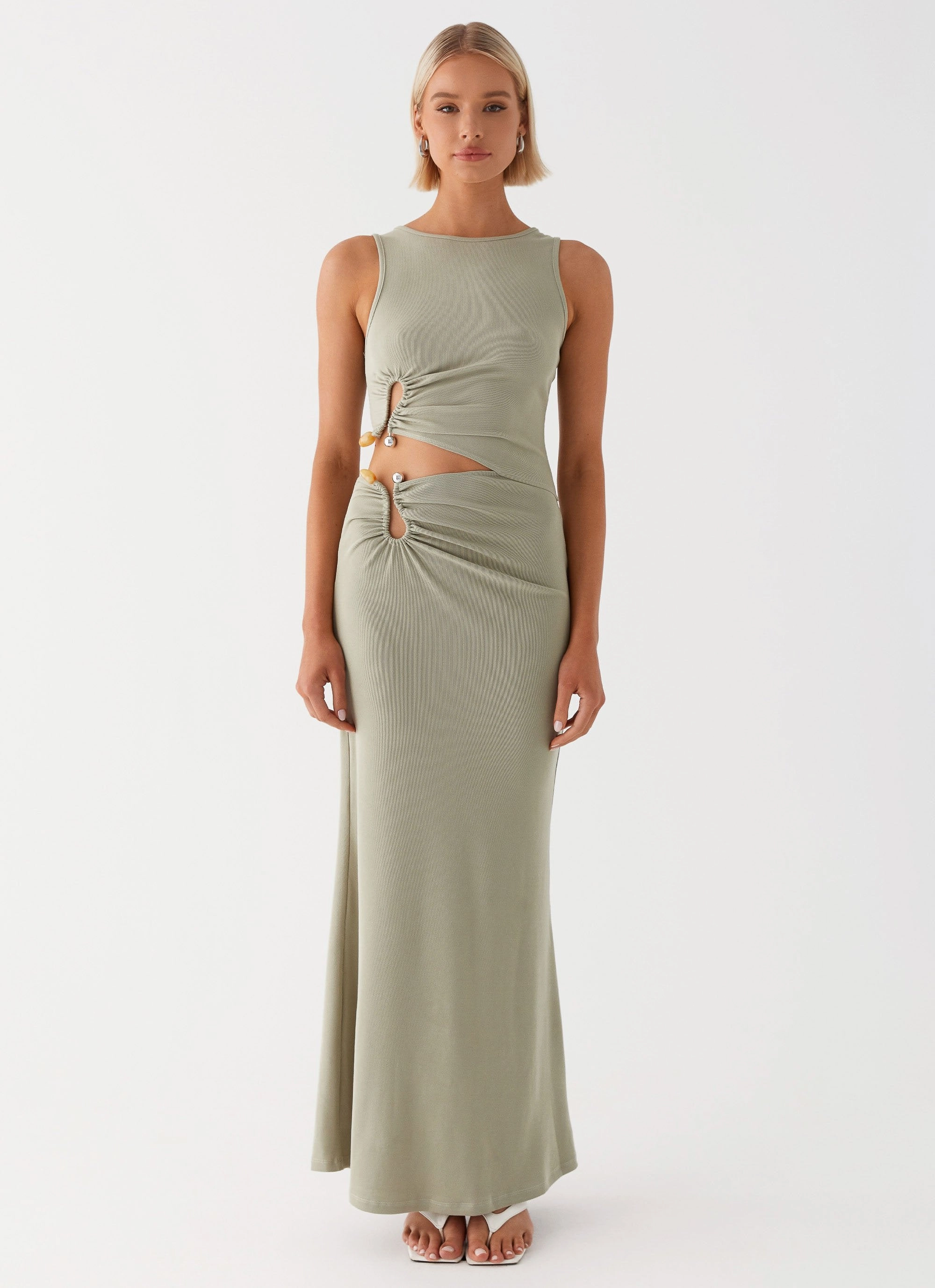 Refined Aesthetic Lennox Maxi Dress - Sage