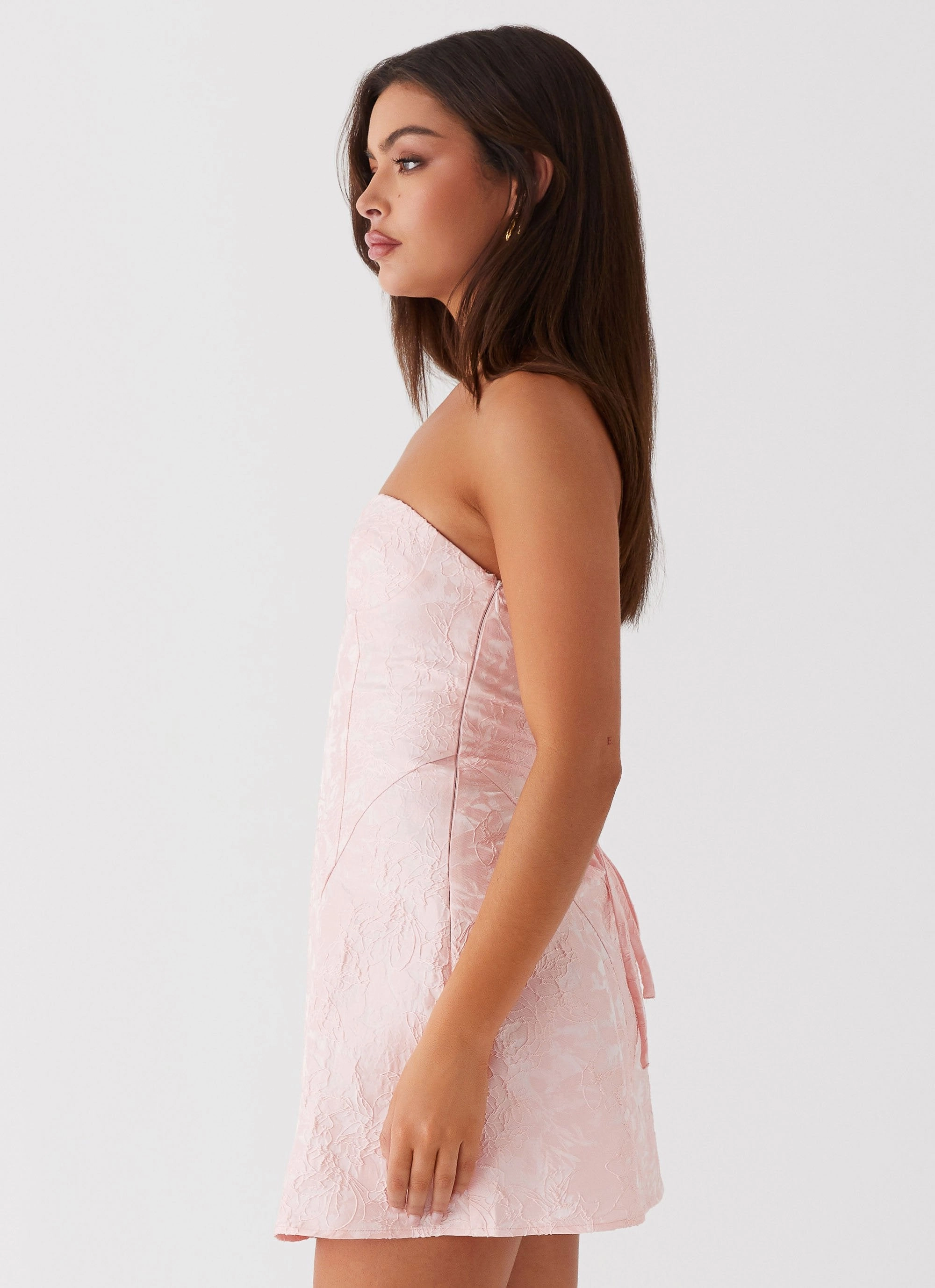So Stylish Mini Dress - Pink single wear