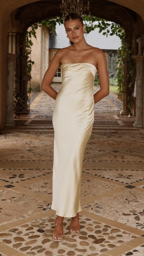 Gisele Maxi Dress - Yellow Smart Piece