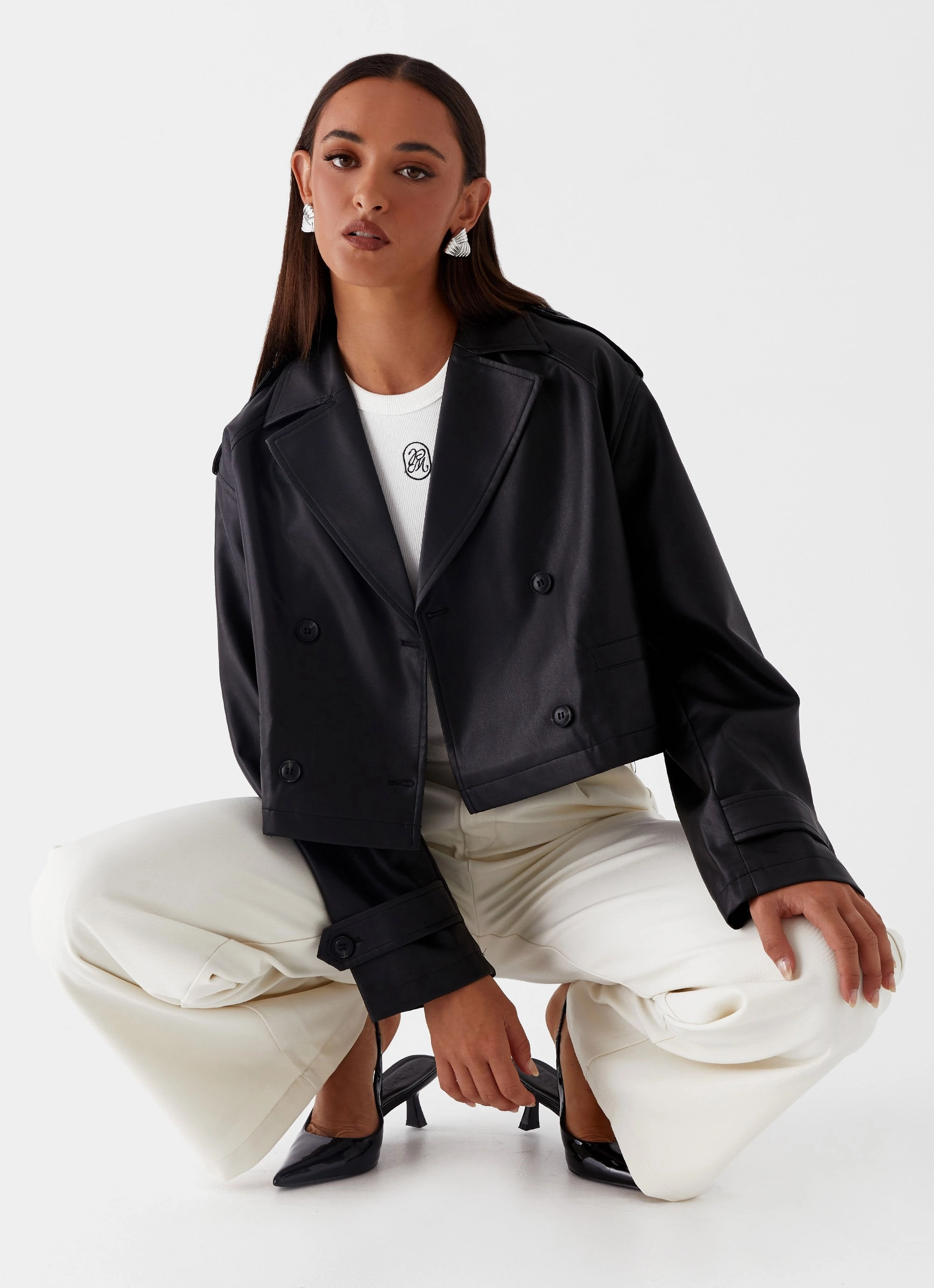Bryson Cropped Jacket - Black fall season